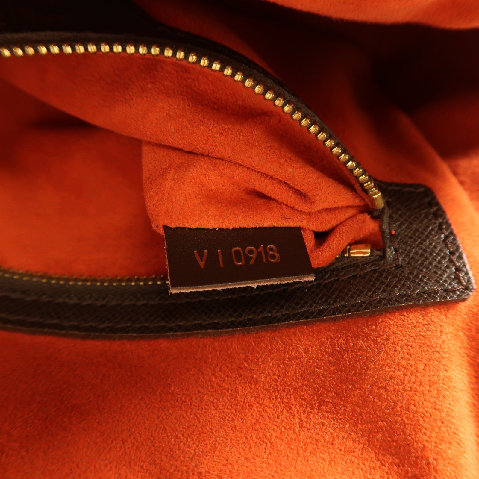 LOUIS VUITTON Damier Brera金扣手挽袋啡色