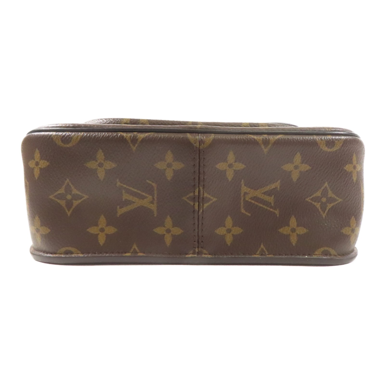 LOUIS VUITTON Monogram Passy金扣肩背袋棕色