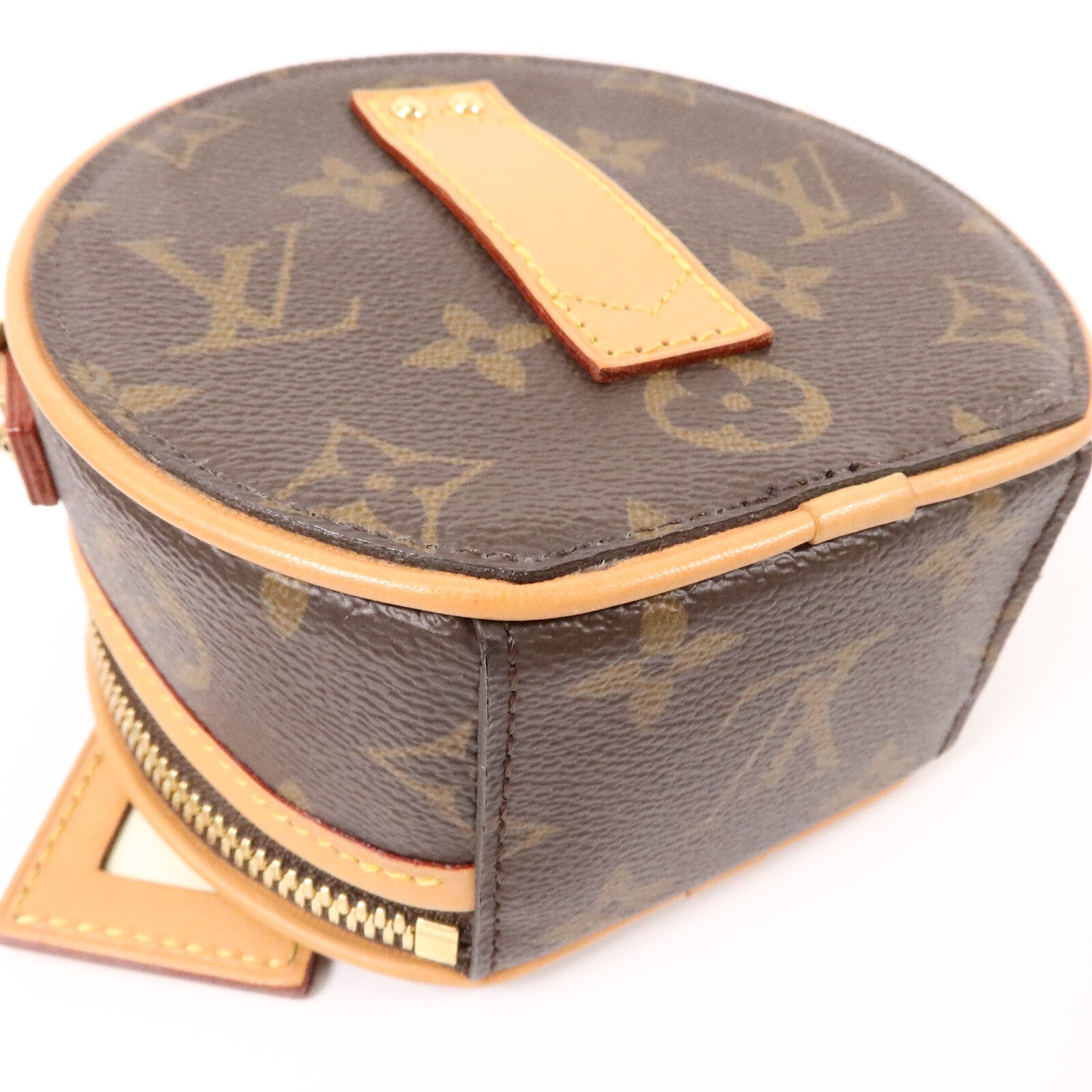 LOUIS VUITTON Monogram Mini Boite Chapeau金扣手挽肩背兩用袋