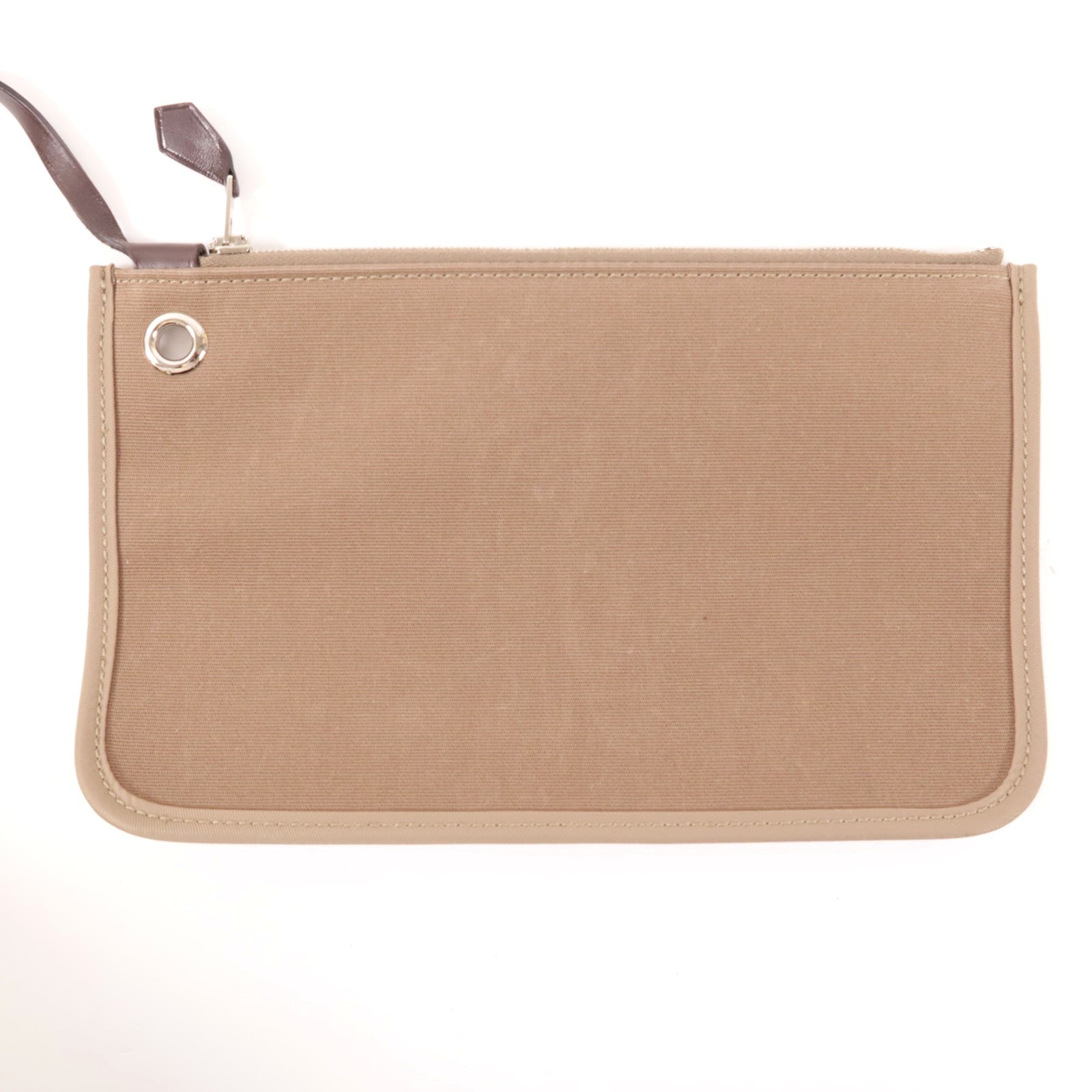 HERMES 帆布Herbag PM銀扣手挽肩背兩用袋