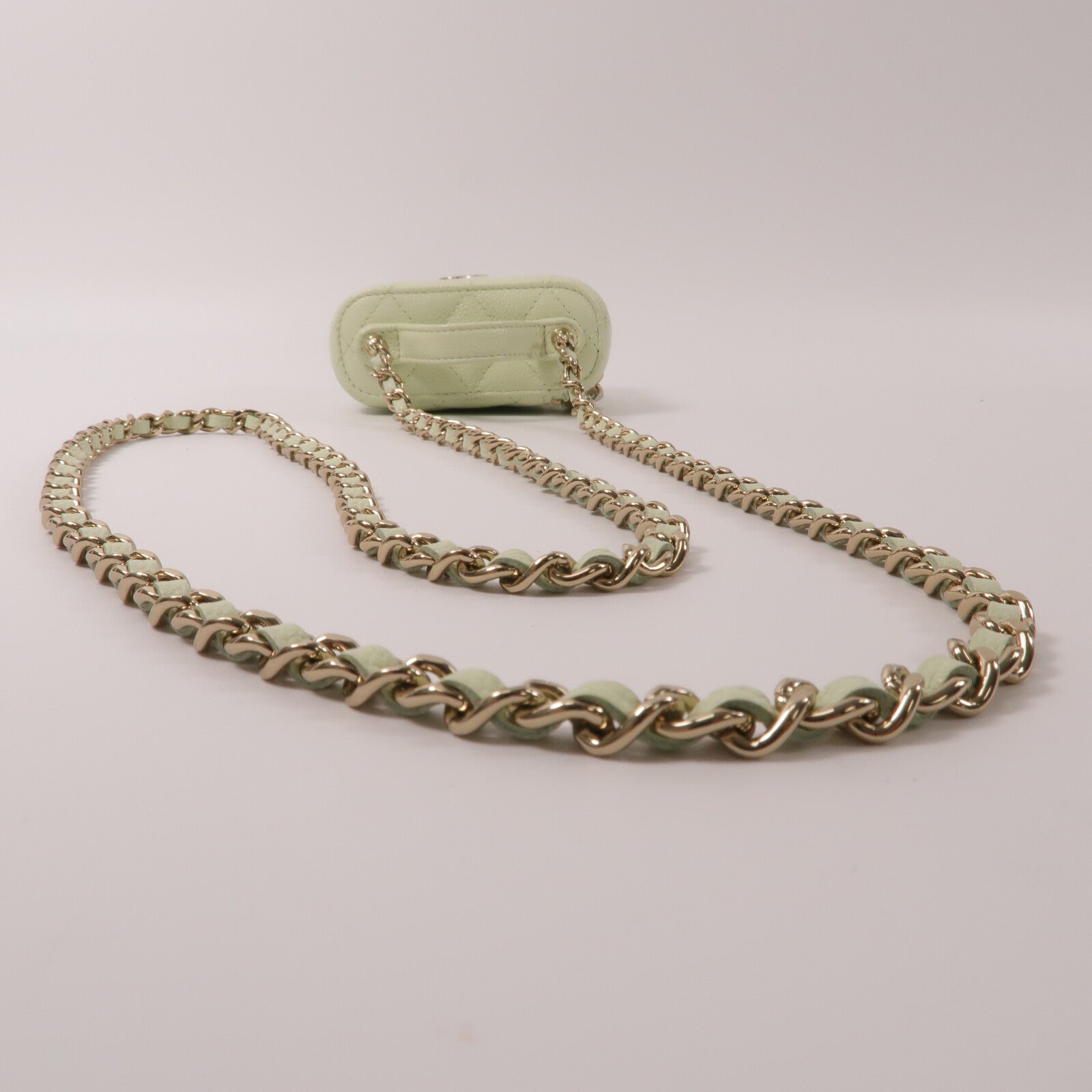 CHANEL 牛皮皮革Chain Shoulder鏈帶手挽肩背兩用袋