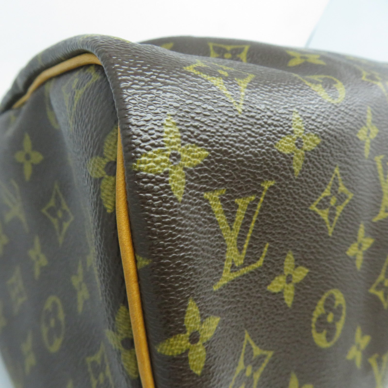 LOUIS VUITTON 【清倉大減價】Monogram Speedy 30金扣手挽袋啡色