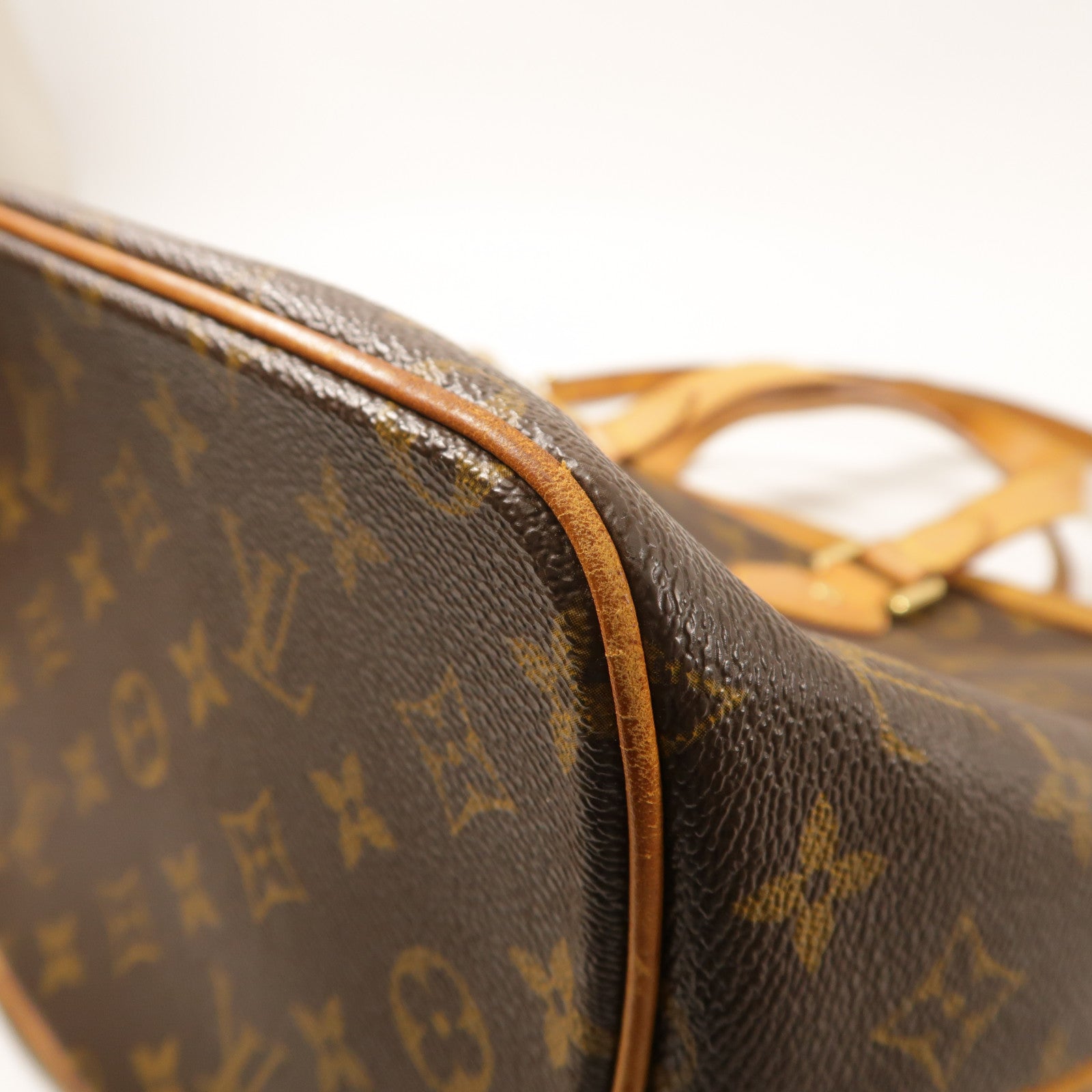 LOUIS VUITTON Monogram Palermo PM金扣手挽肩背兩用袋棕色