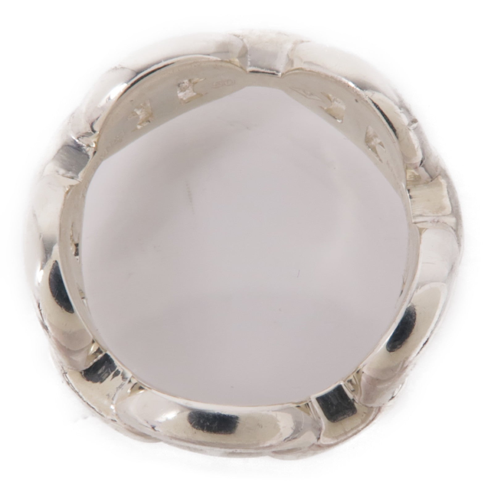 HERMES 925純銀Chaine D'ancre Enchainee Ring戒指Hermes#50/US#5.25