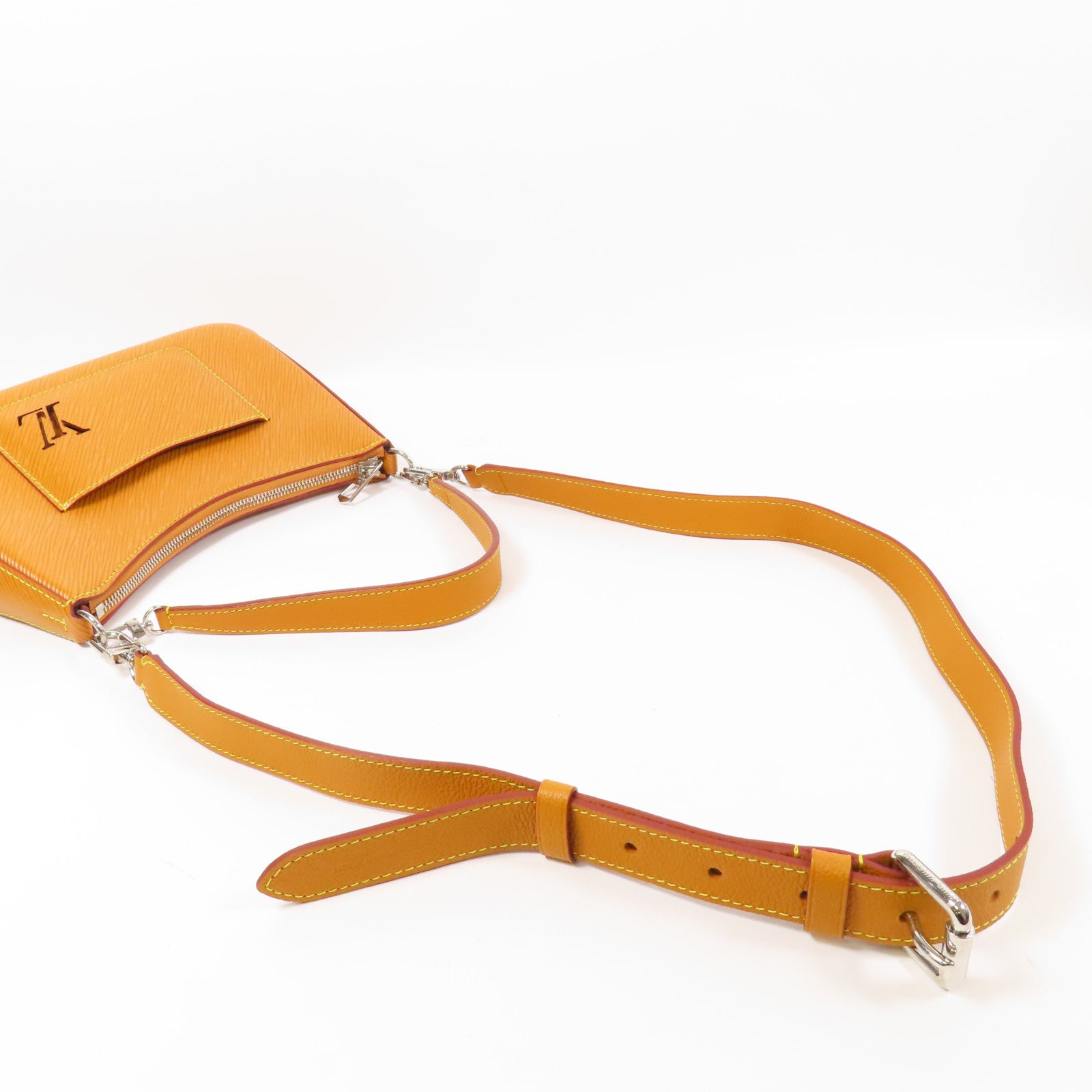 LOUIS VUITTON Epi Marelle銀扣手挽肩背兩用袋