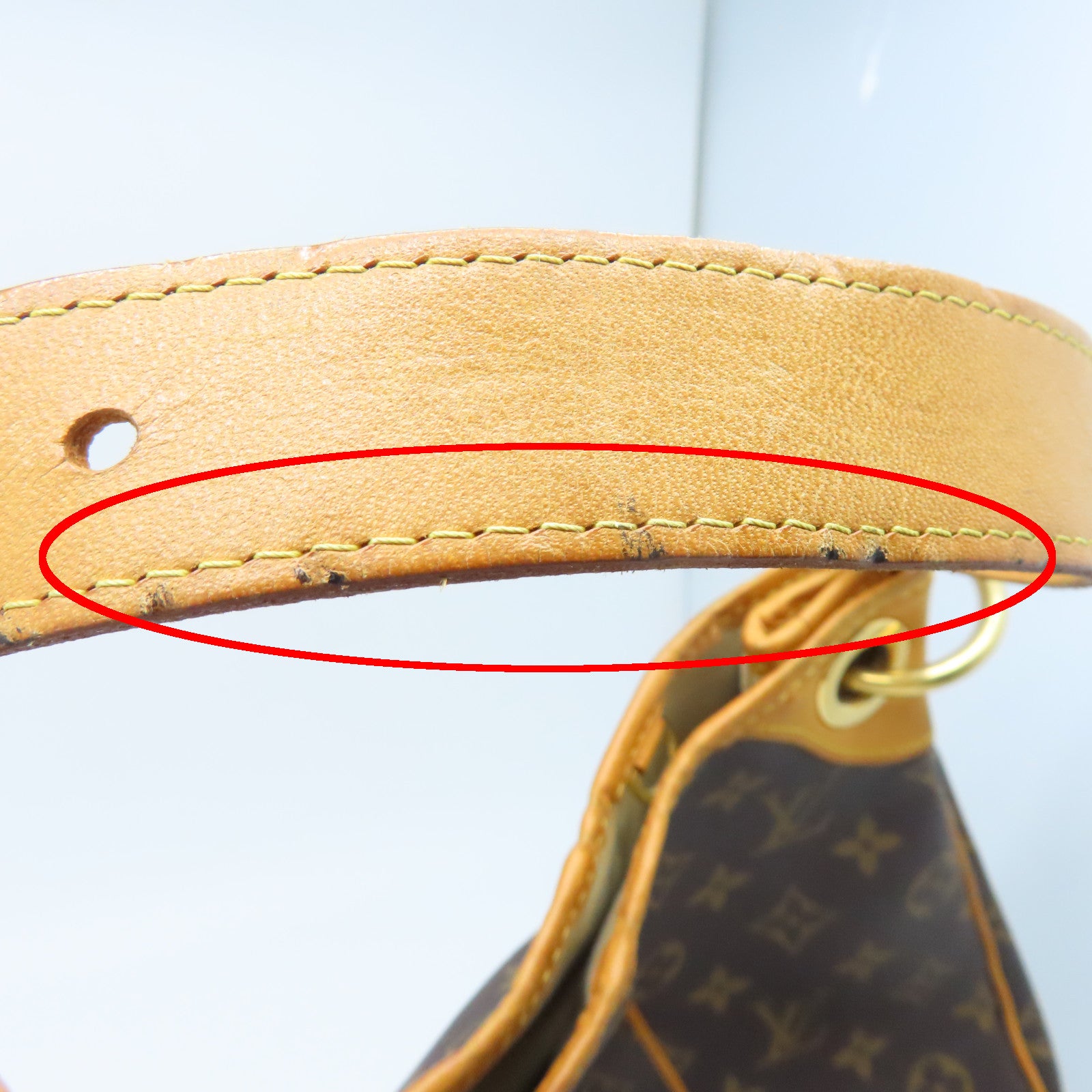 LOUIS VUITTON 【激減優惠】Monogram Galliera PM金扣手挽袋啡色