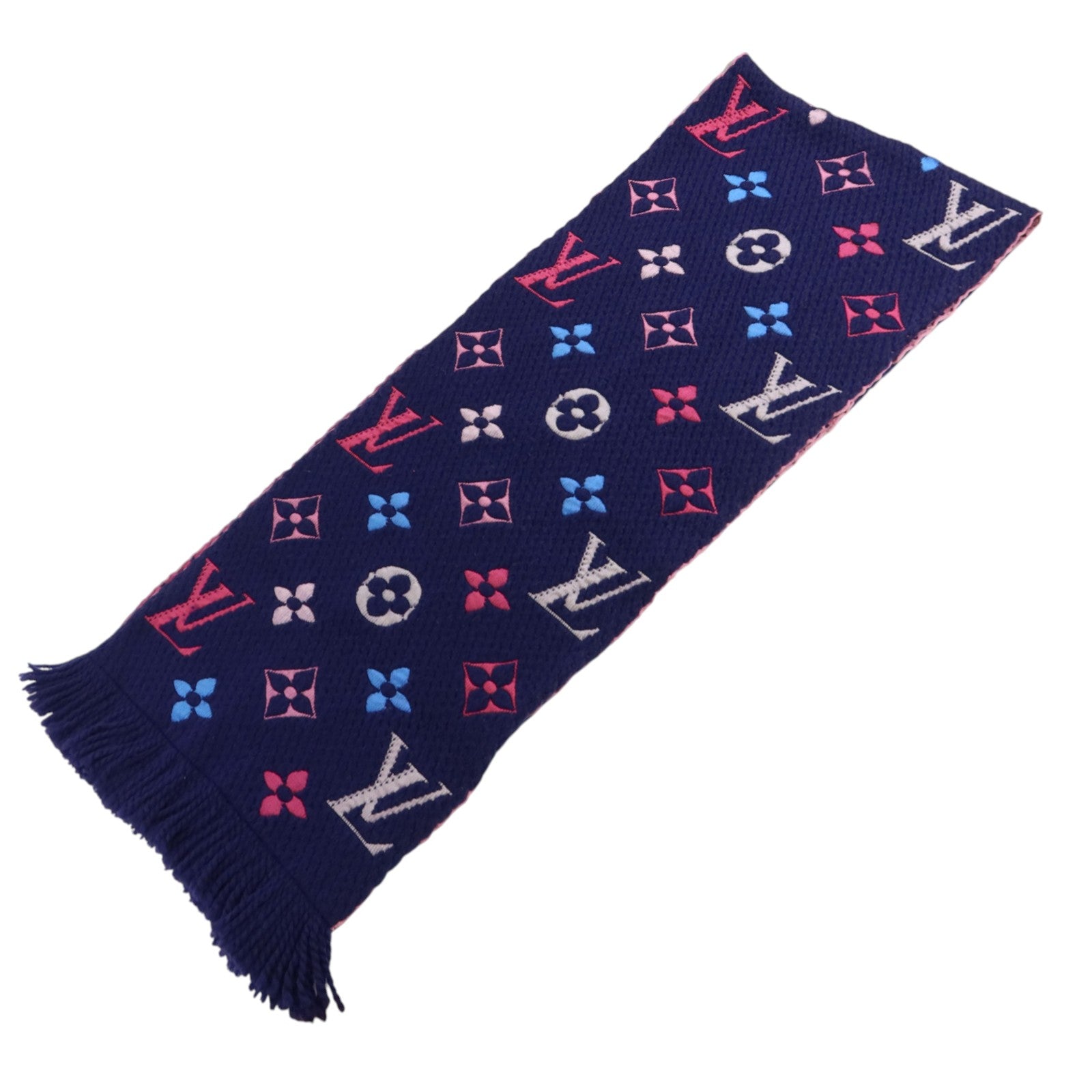 LOUIS VUITTON 【激減優惠】羊毛/絲質Echarpe Logomania Rainbow Scarf圍巾