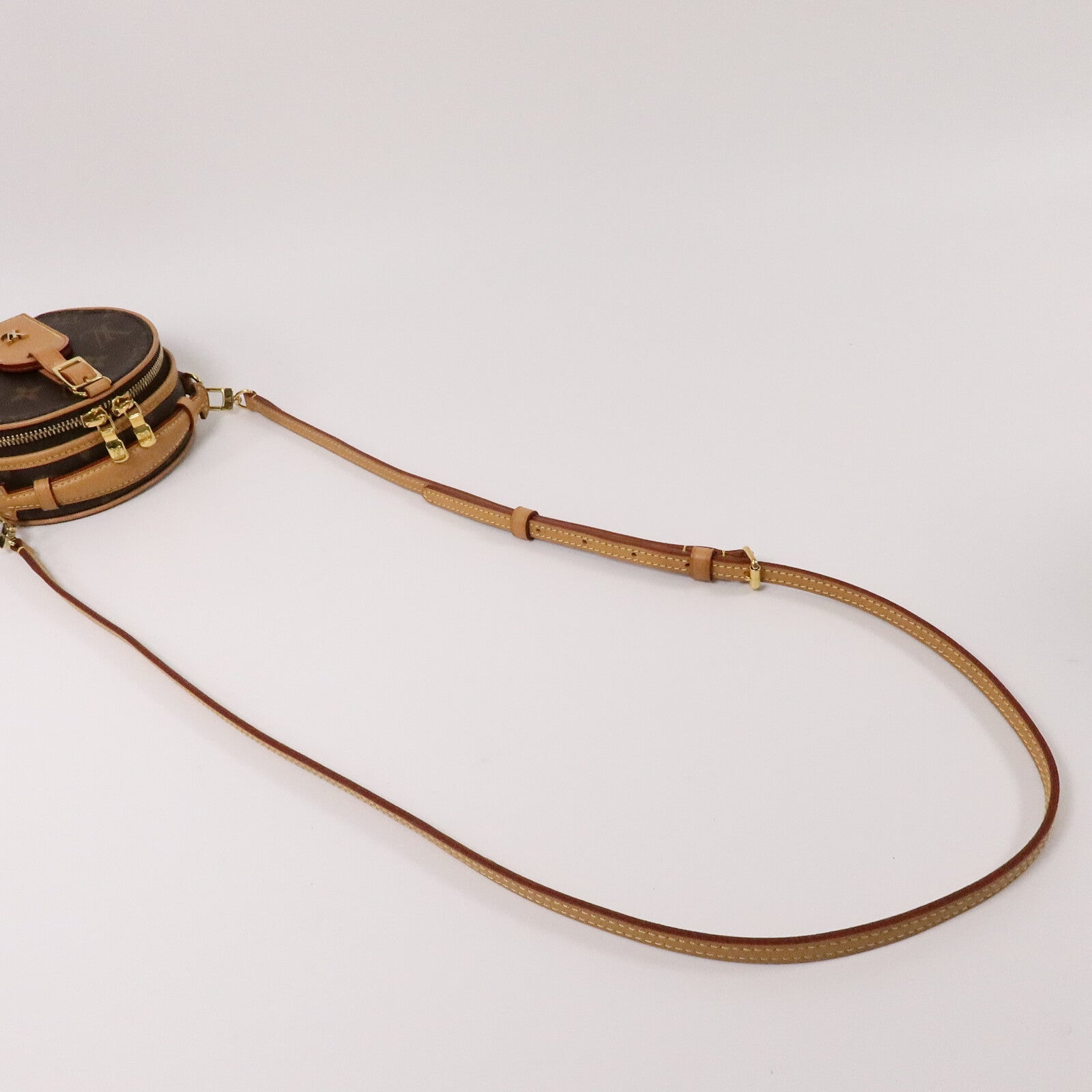 LOUIS VUITTON Monogram Mini Boite Chapeau金扣手挽肩背兩用袋