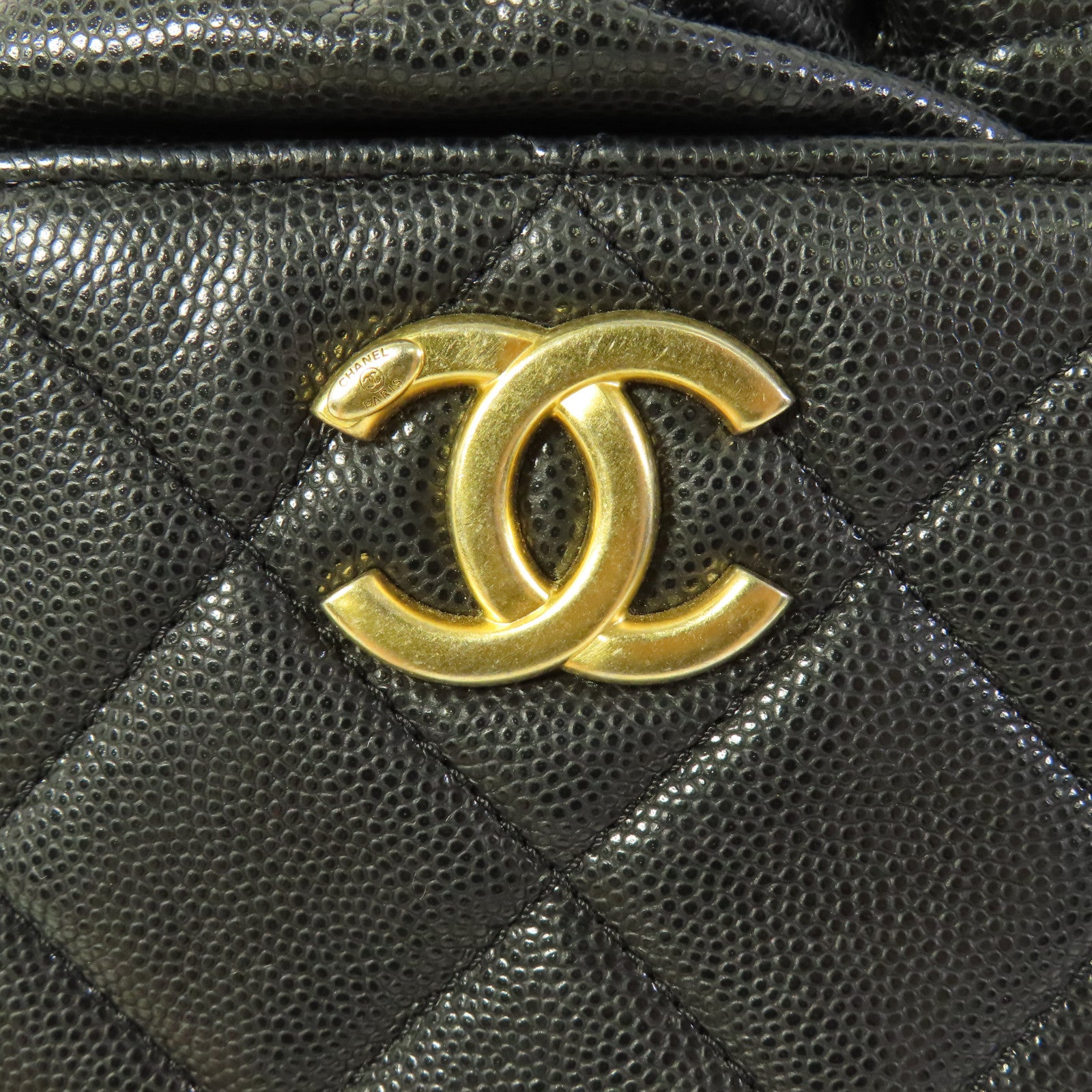 CHANEL 牛皮皮革Small Bucket Bag金扣肩背袋