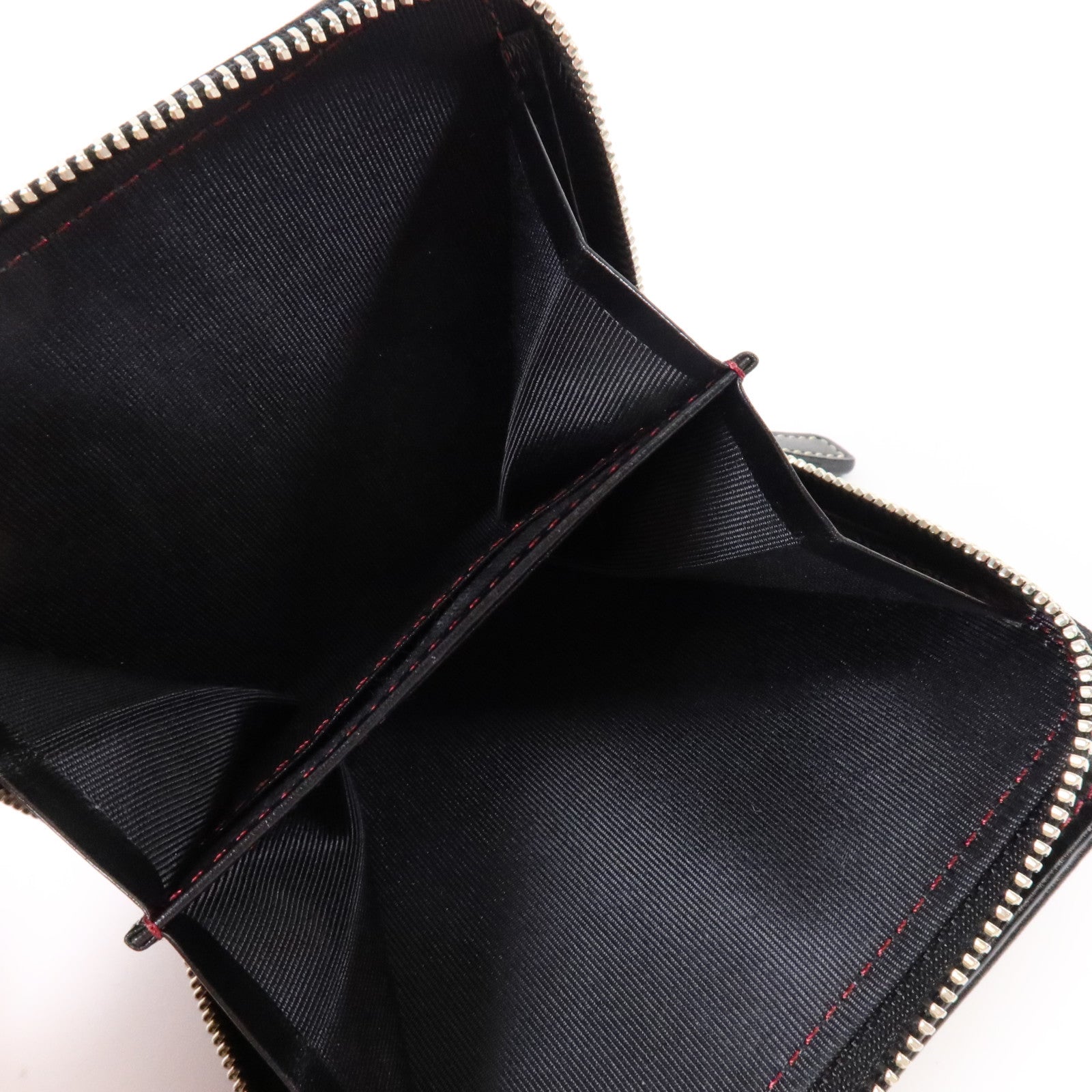BURBERRY 帆布/牛皮皮革Wallet銀扣錢包