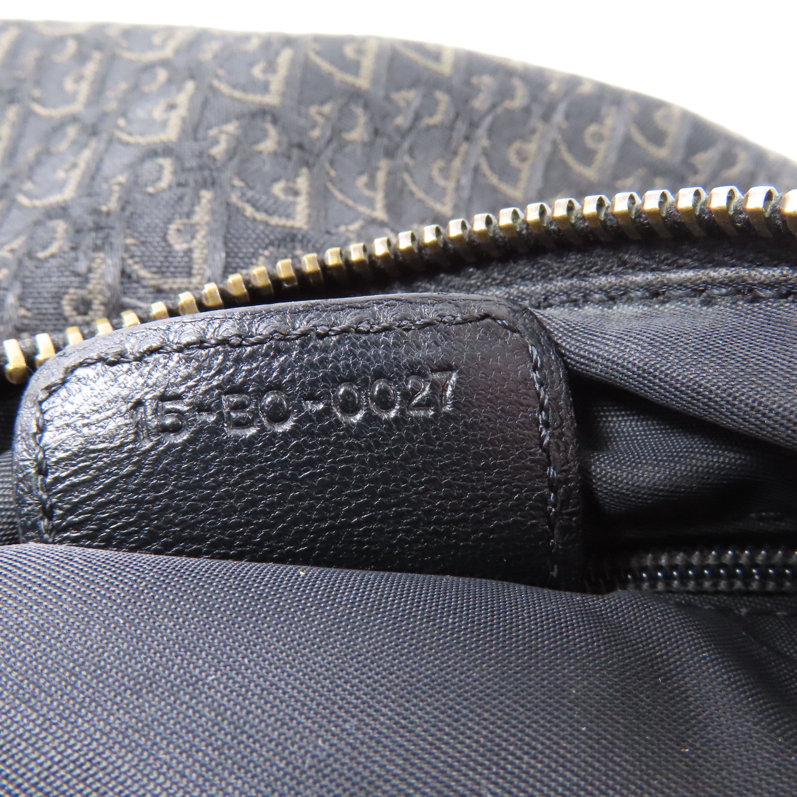 Dior 帆布Shoulder Bag銀扣肩背袋黑色