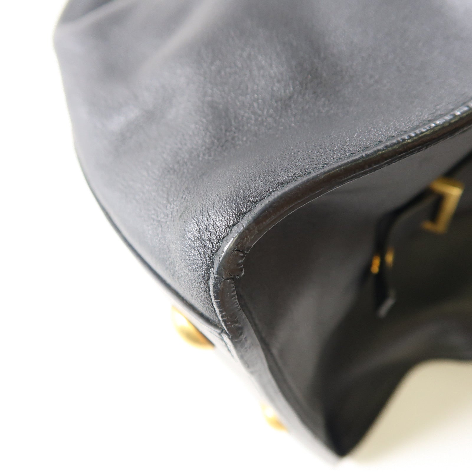 SAINT LAURENT 牛皮皮革Shoulder Bag金扣肩背袋黑色