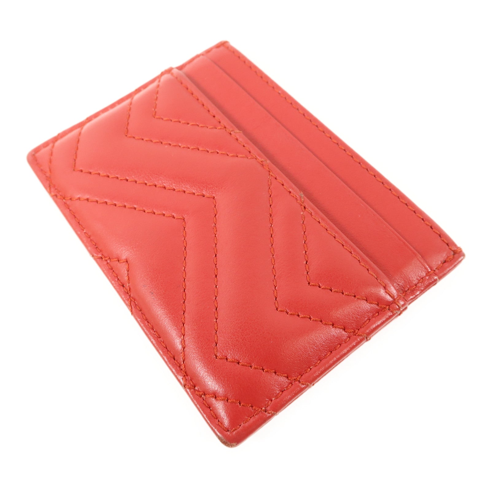 GUCCI 牛皮皮革Card Case金扣卡片套