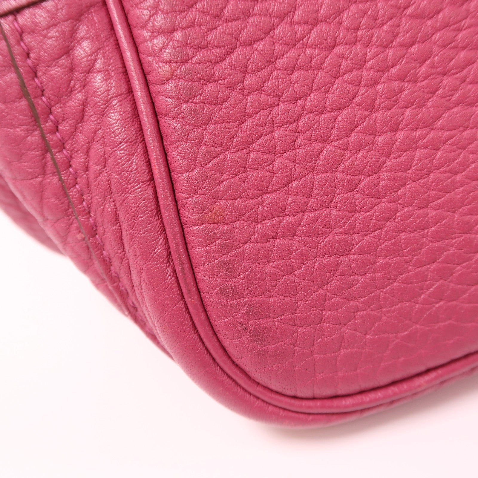 HERMES Country皮革Garden Party PM銀扣手挽袋Tosca