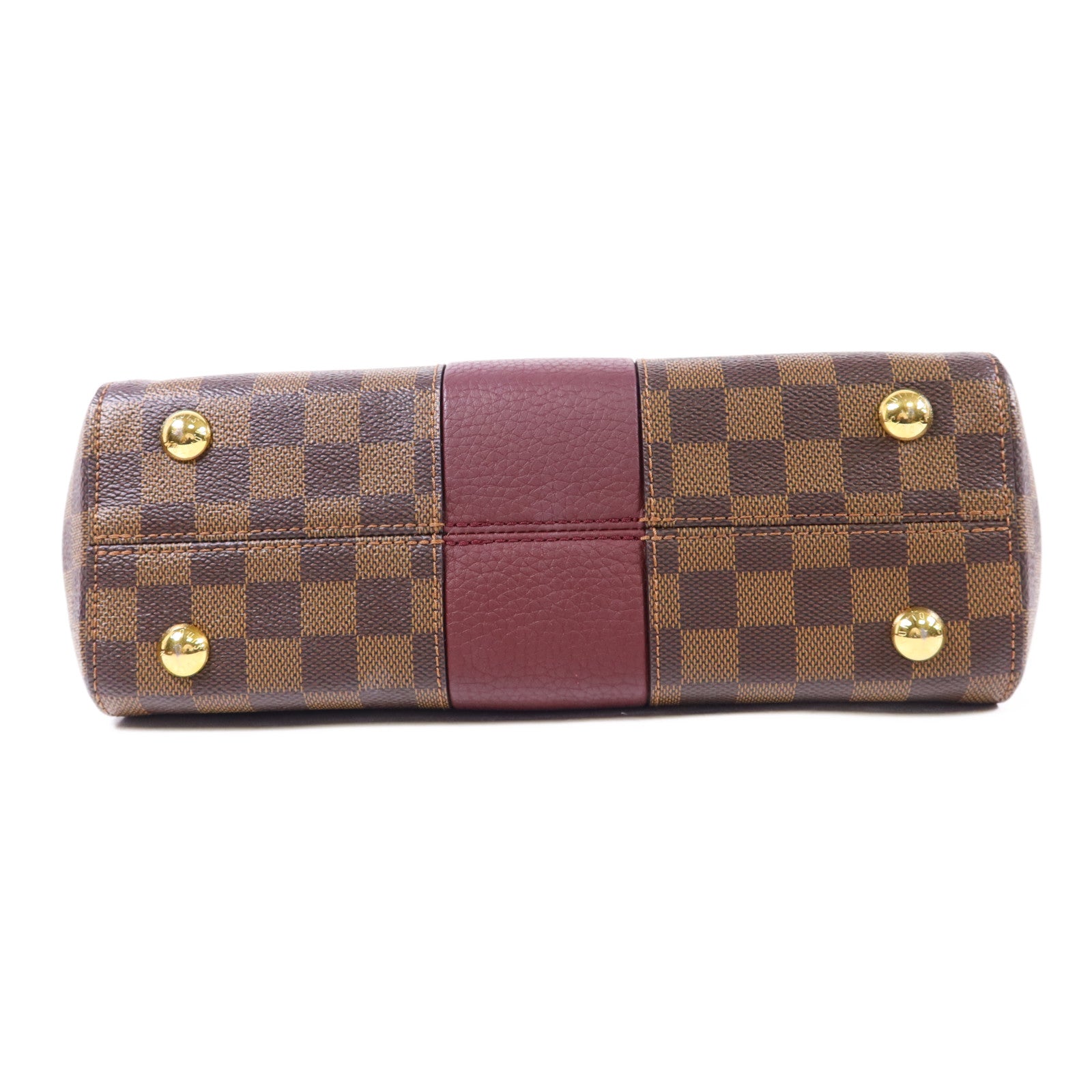 LOUIS VUITTON Damier Bond Street Magnolia金扣手挽肩背兩用袋