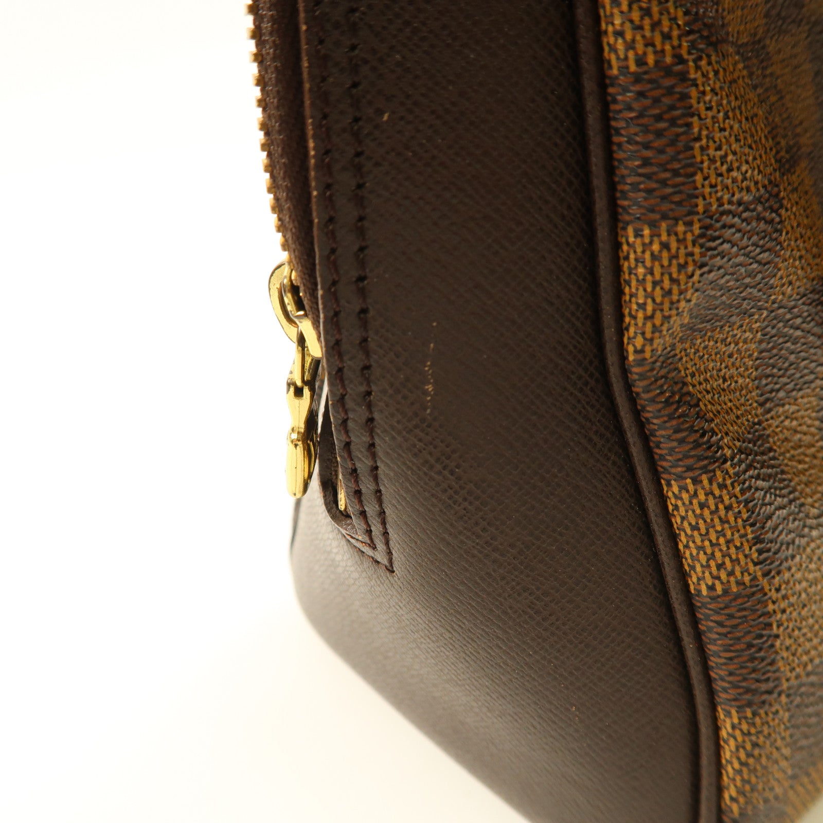 LOUIS VUITTON 【激減優惠】Damier Brera金扣手挽袋啡色