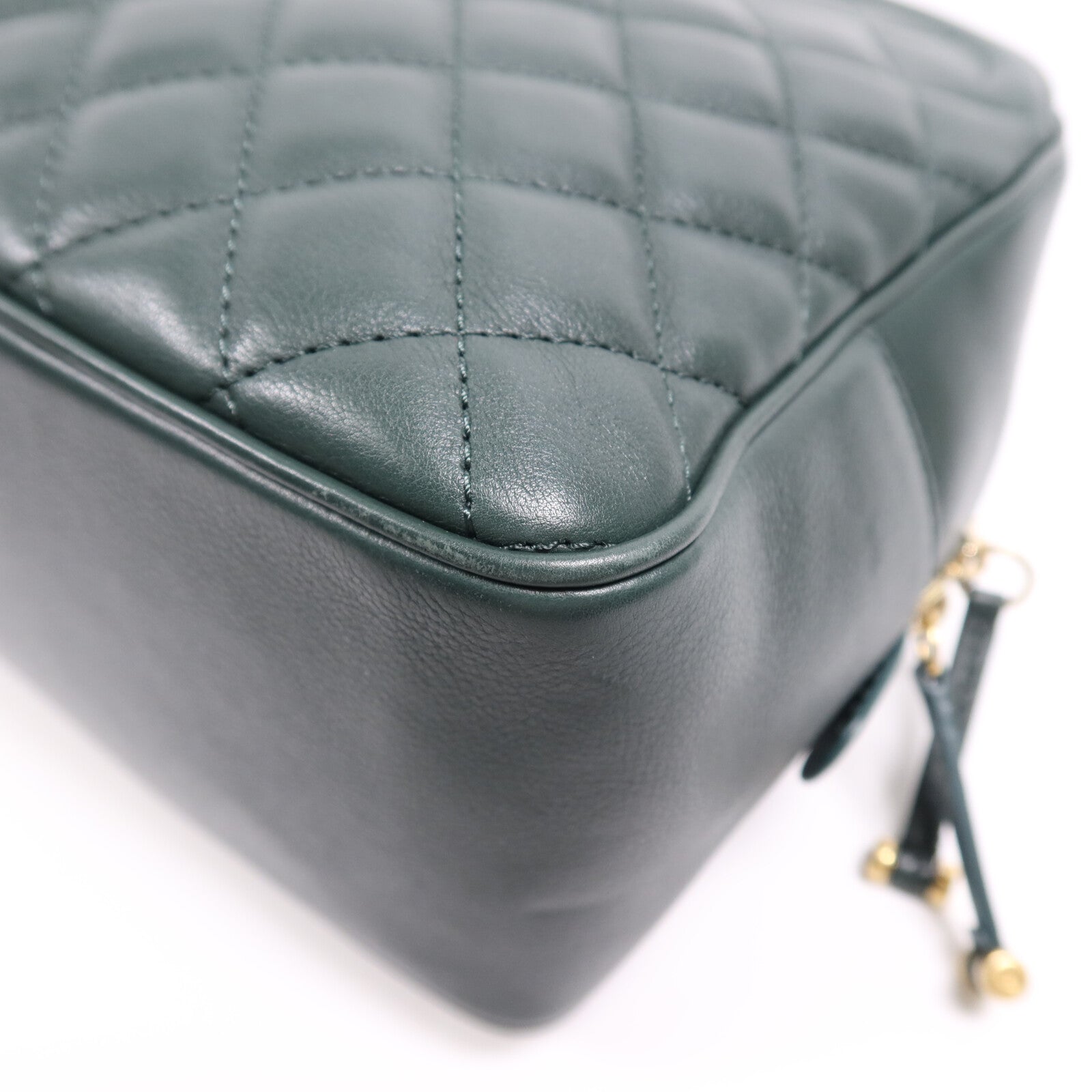 CHANEL 羊皮皮革2 Way Shoulder Bag金扣鏈帶肩背袋