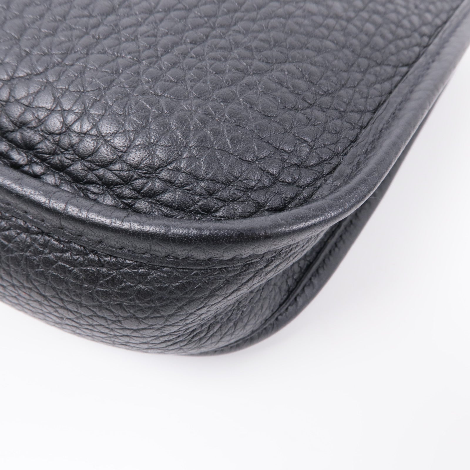 HERMES 【激減優惠】Clemence皮革Evelyne TPM金扣肩背袋Noir