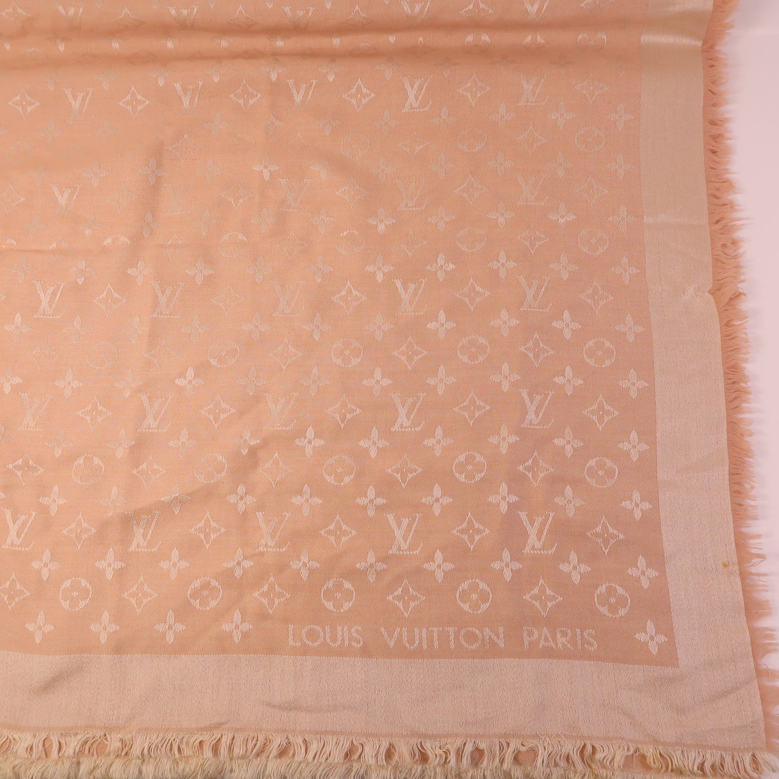 LOUIS VUITTON 羊毛/絲質Scarf圍巾