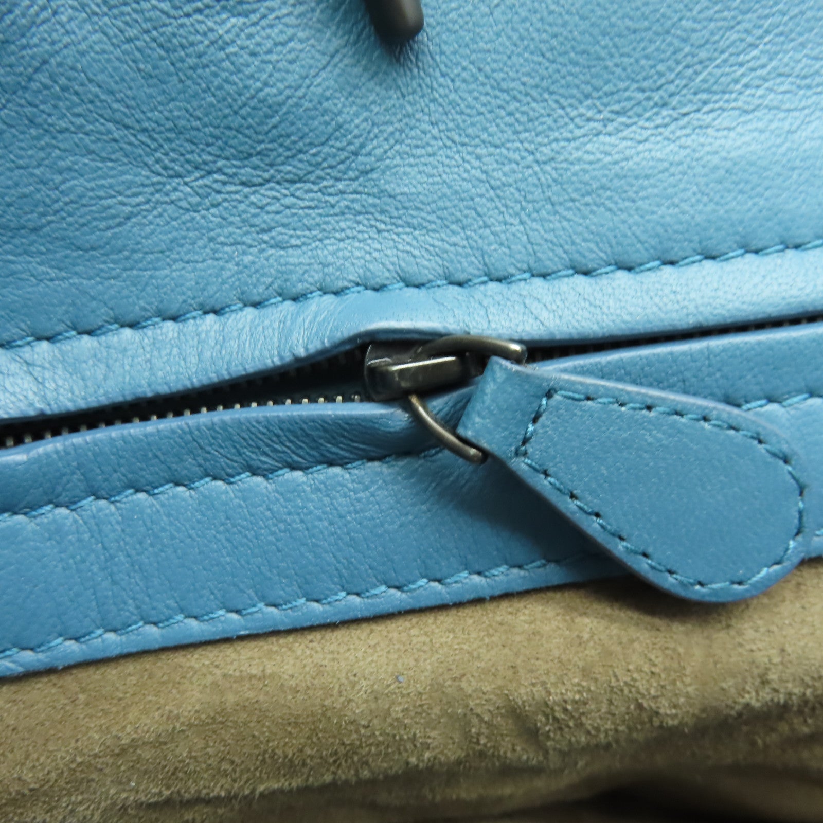 BOTTEGA VENETA 【清倉大減價】羊皮皮革Shoulder Bag鏈帶肩背袋藍色