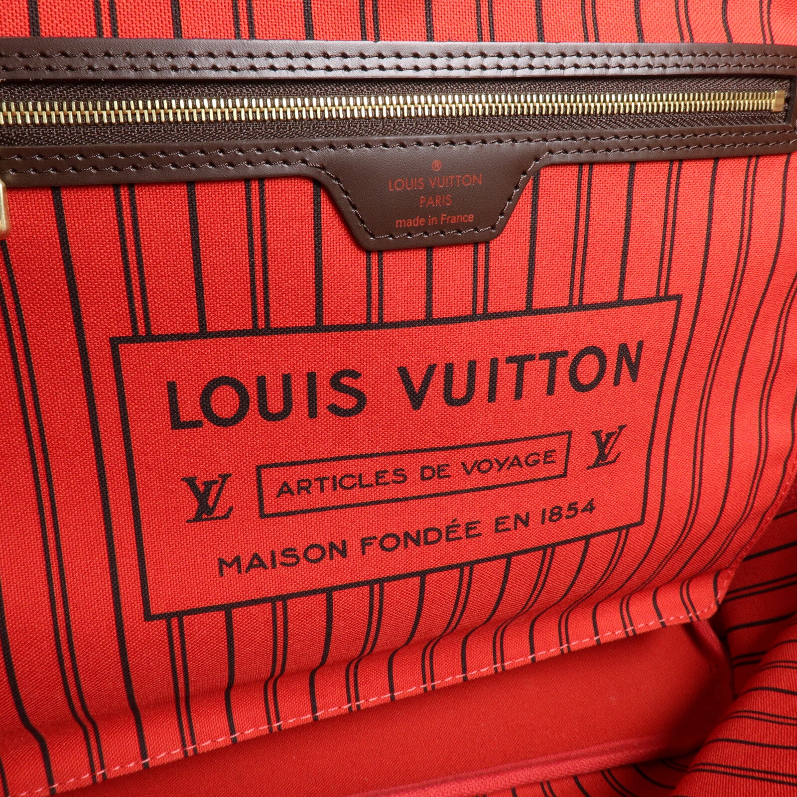 LOUIS VUITTON Damier Neverfull MM手挽袋/肩背袋