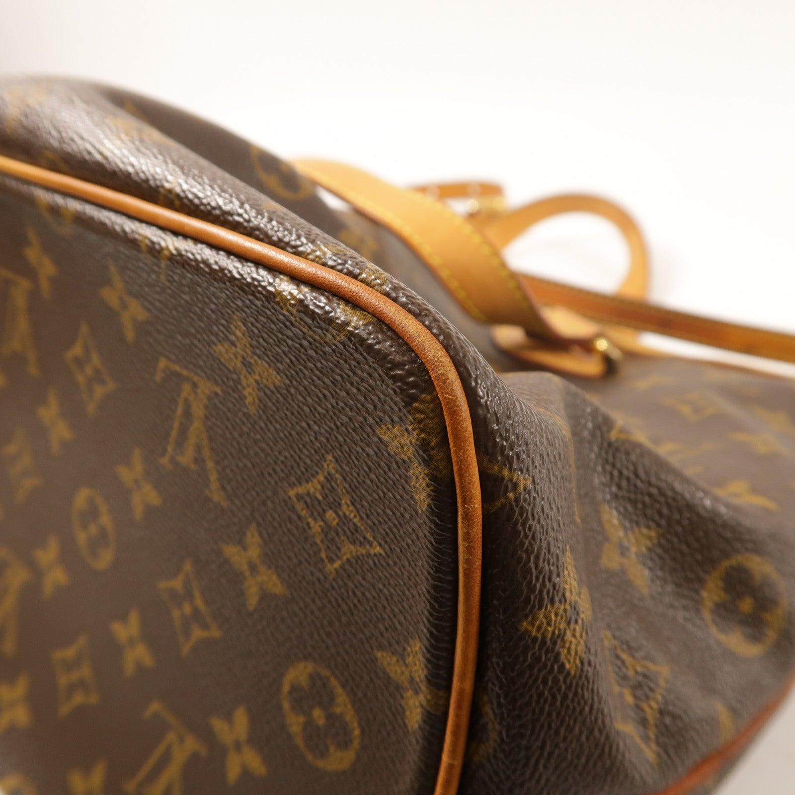 LOUIS VUITTON Monogram Palermo PM金扣手挽肩背兩用袋棕色