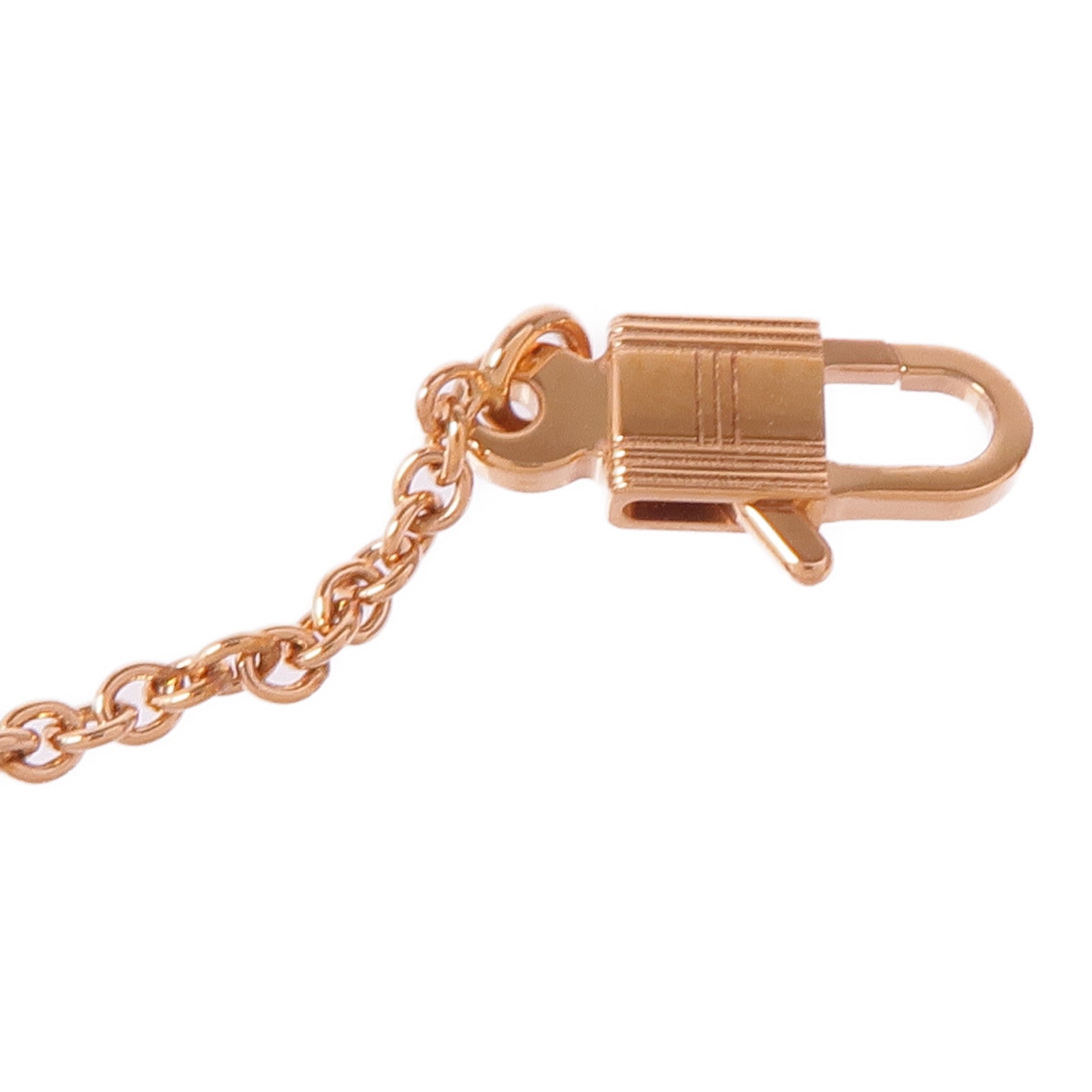 HERMES 18K玫瑰金Amulettes Constance Pendant鑽石項鍊