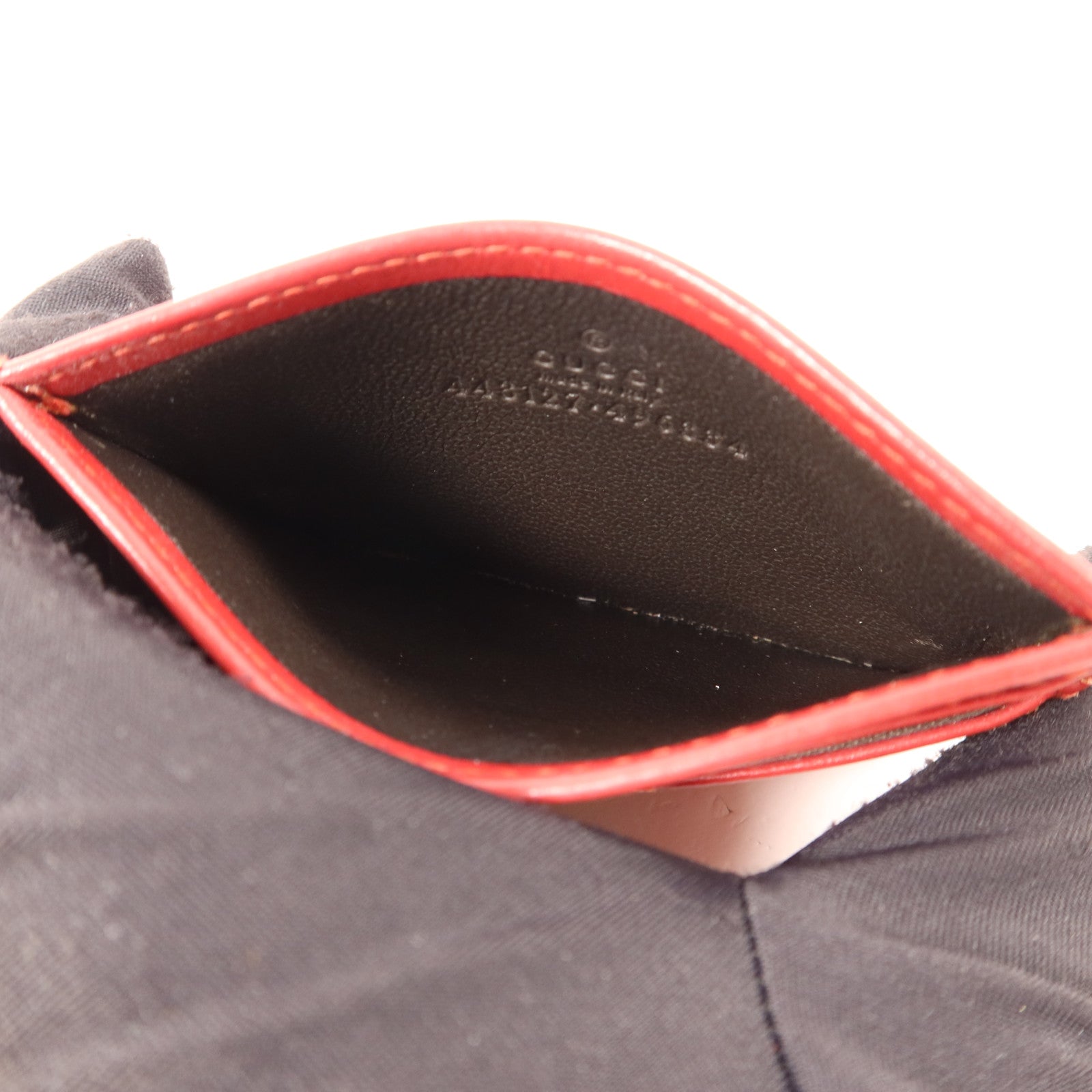 GUCCI 牛皮皮革Card Case金扣卡片套