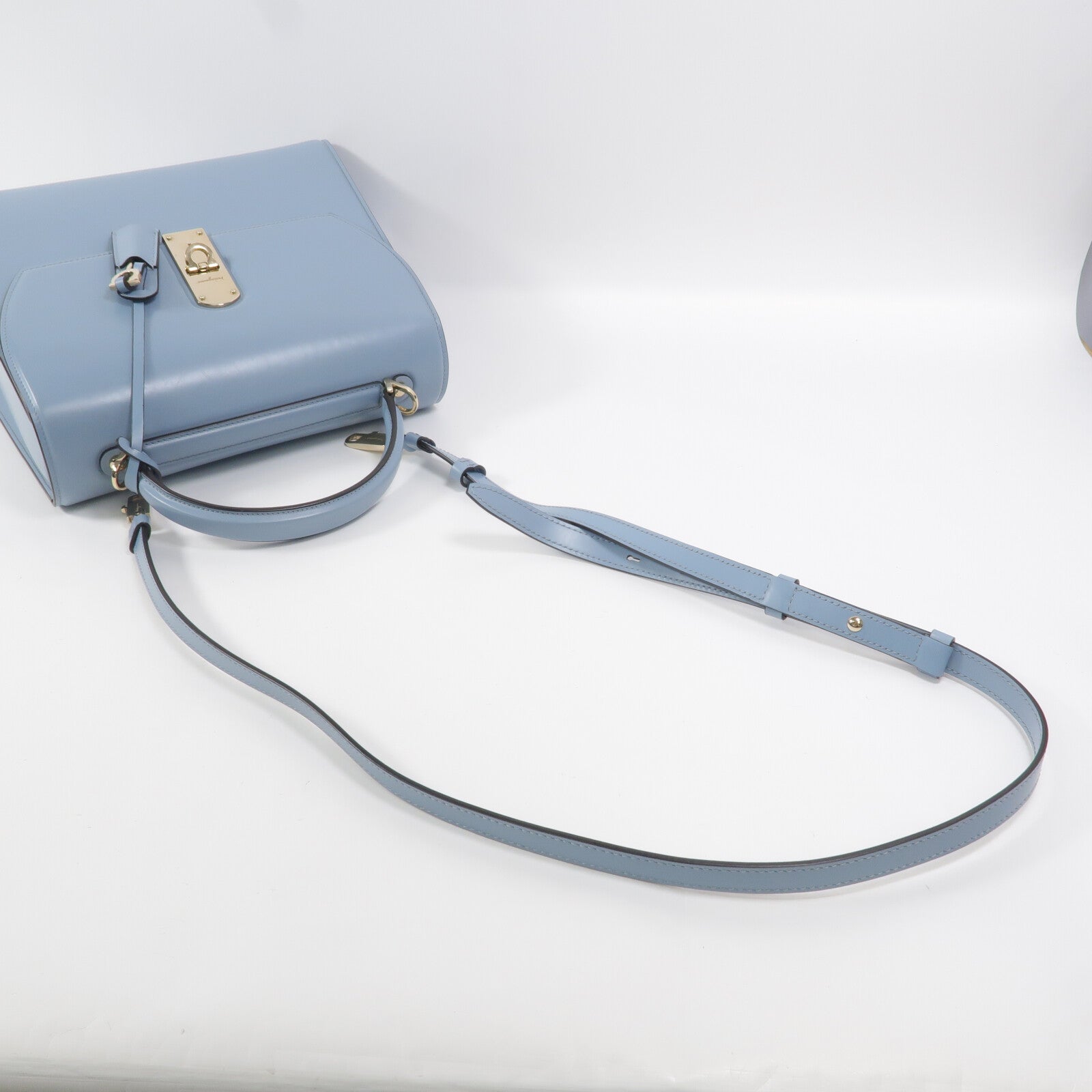 Salvatore Ferragamo 牛皮皮革Boxyz Top Handle Bag手挽肩背兩用袋