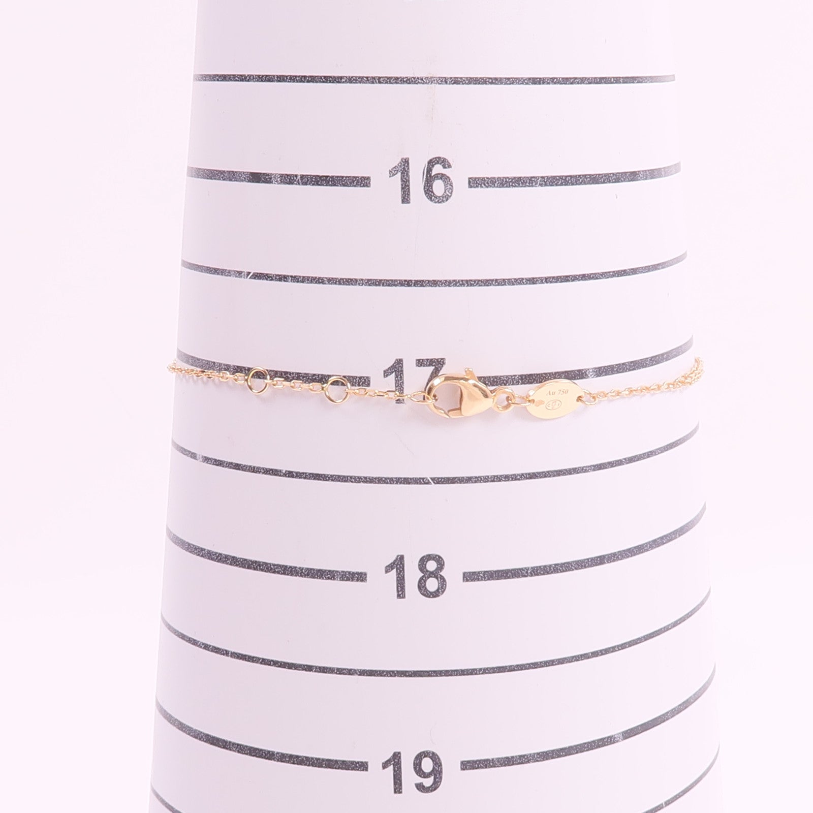 Chaumet 18K玫瑰金/珍珠母貝Jeux De Liens鑽石手鏈