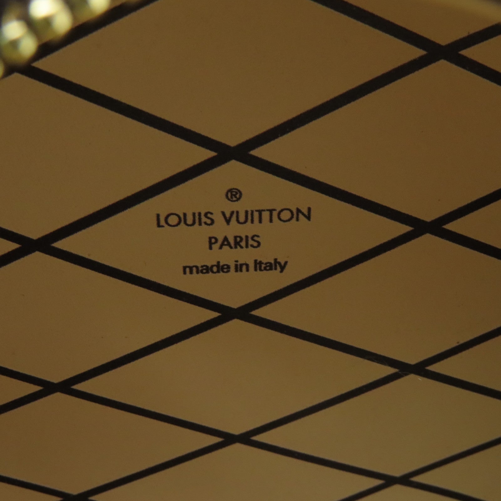 LOUIS VUITTON 【激減優惠】Monogram Boite Chapeau Necklace金扣鏈帶肩背袋棕色