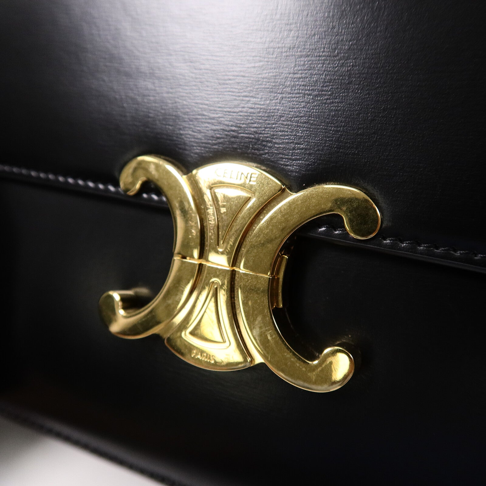 CELINE 牛皮皮革Classique Triomphe肩背袋