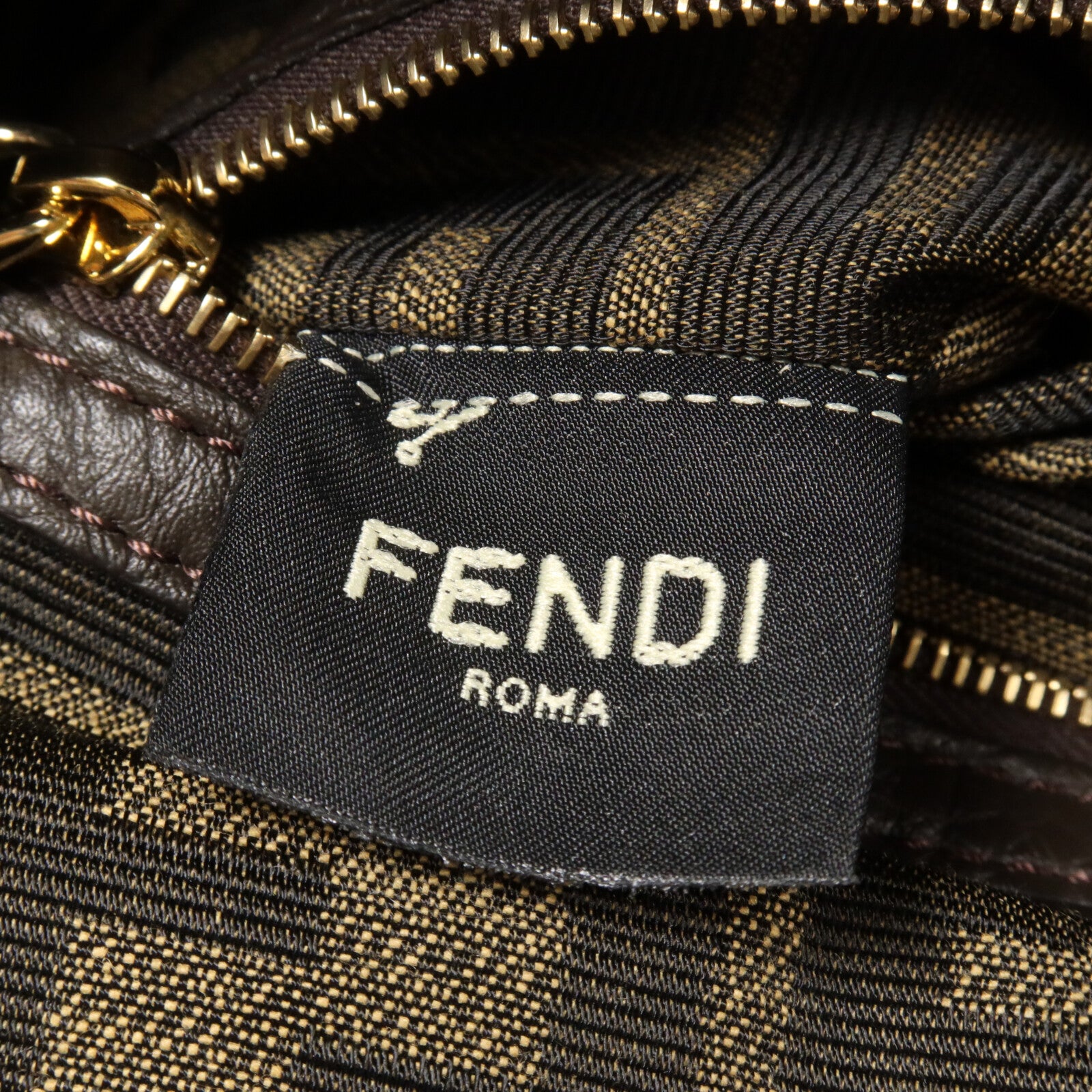 FENDI 帆布Baguette Bag手挽肩背兩用袋