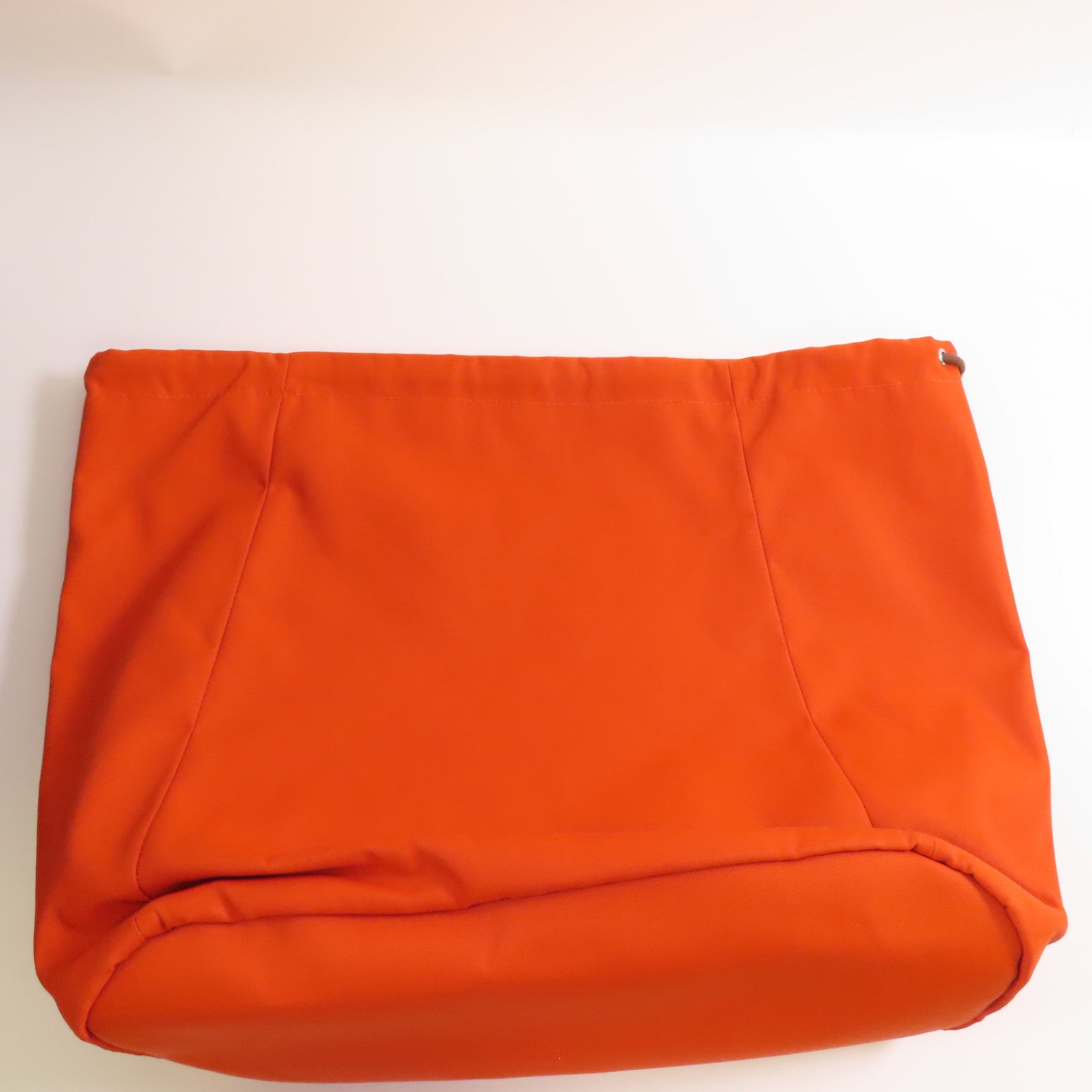 HERMES 帆布The Grooming Bag銀扣手挽肩背兩用袋Navy/Feu