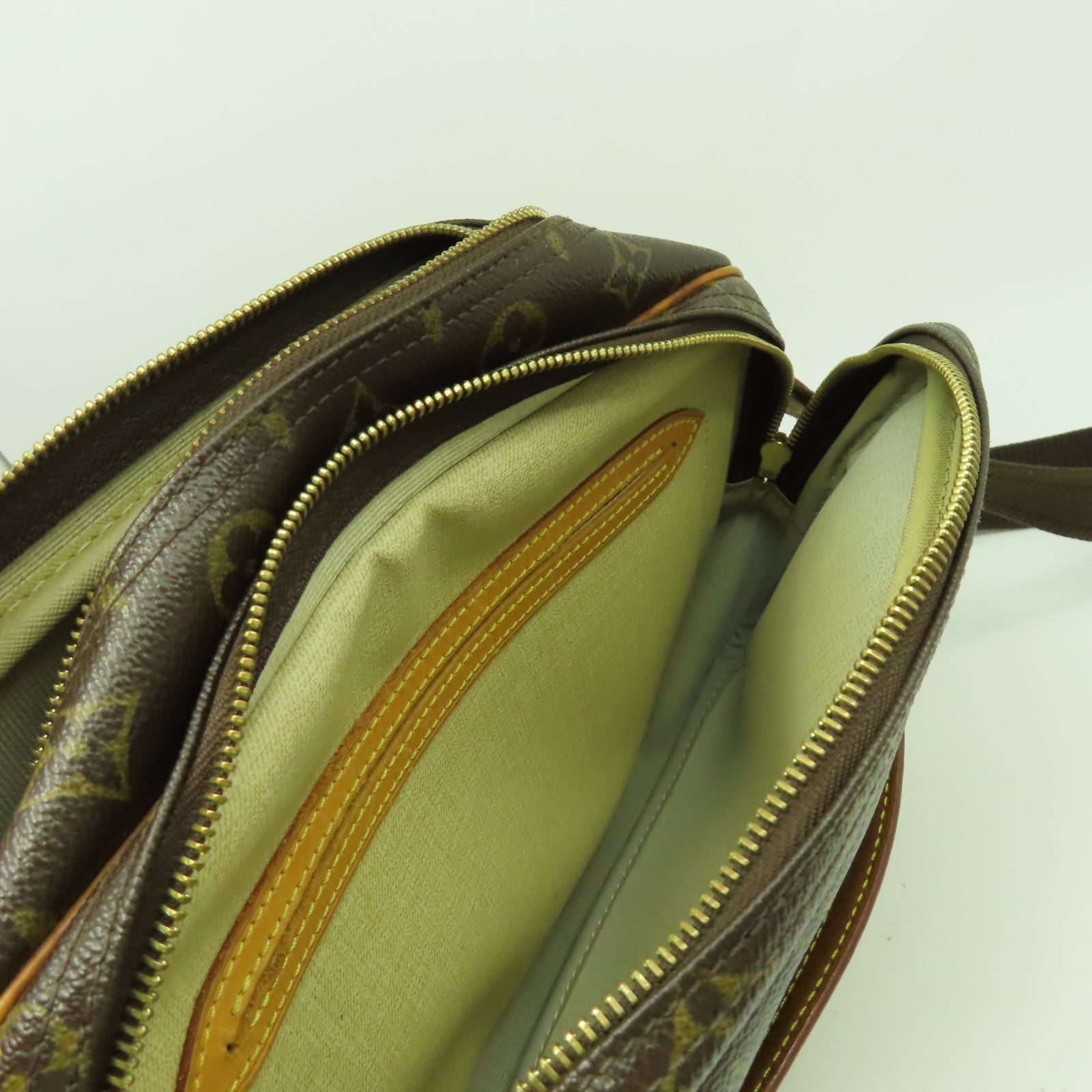 LOUIS VUITTON 【激減優惠】Monogram Reporter PM金扣肩背袋啡色