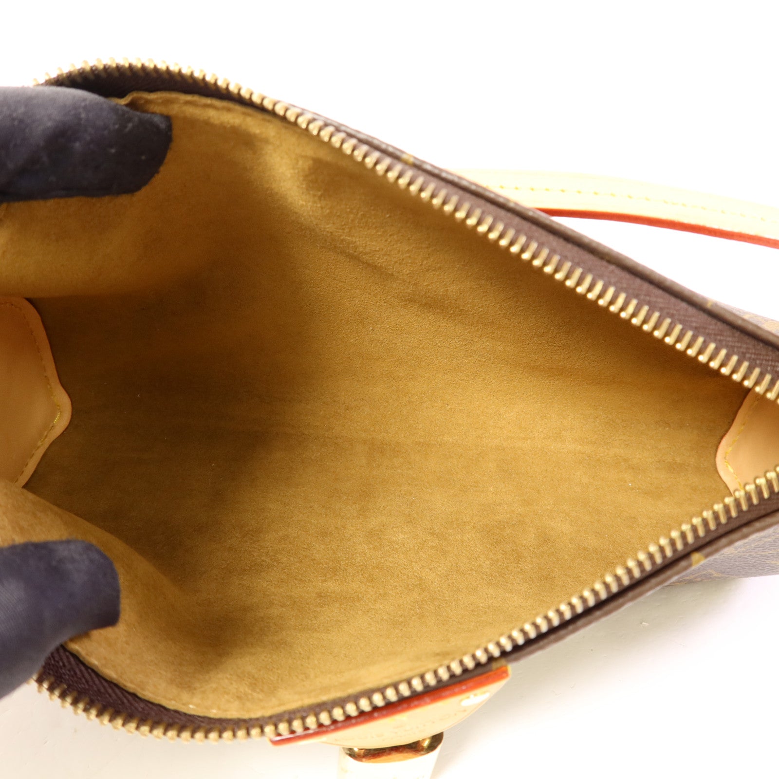 LOUIS VUITTON Monogram Pochette Tirette Bag金扣手挽肩背兩用袋