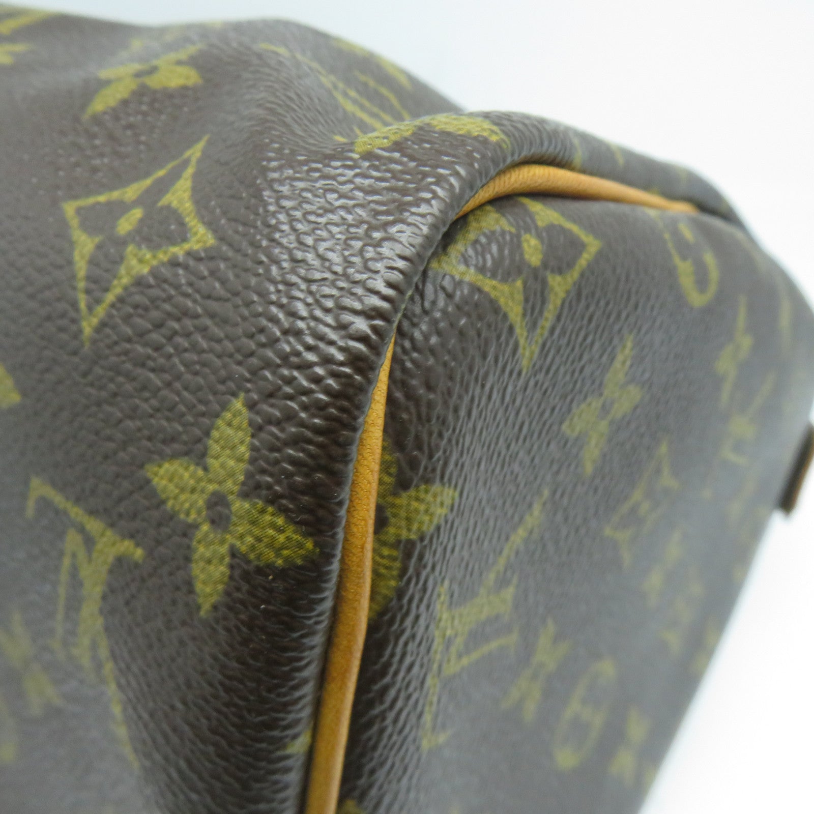 LOUIS VUITTON 【清倉大減價】Monogram Speedy 30金扣手挽袋啡色