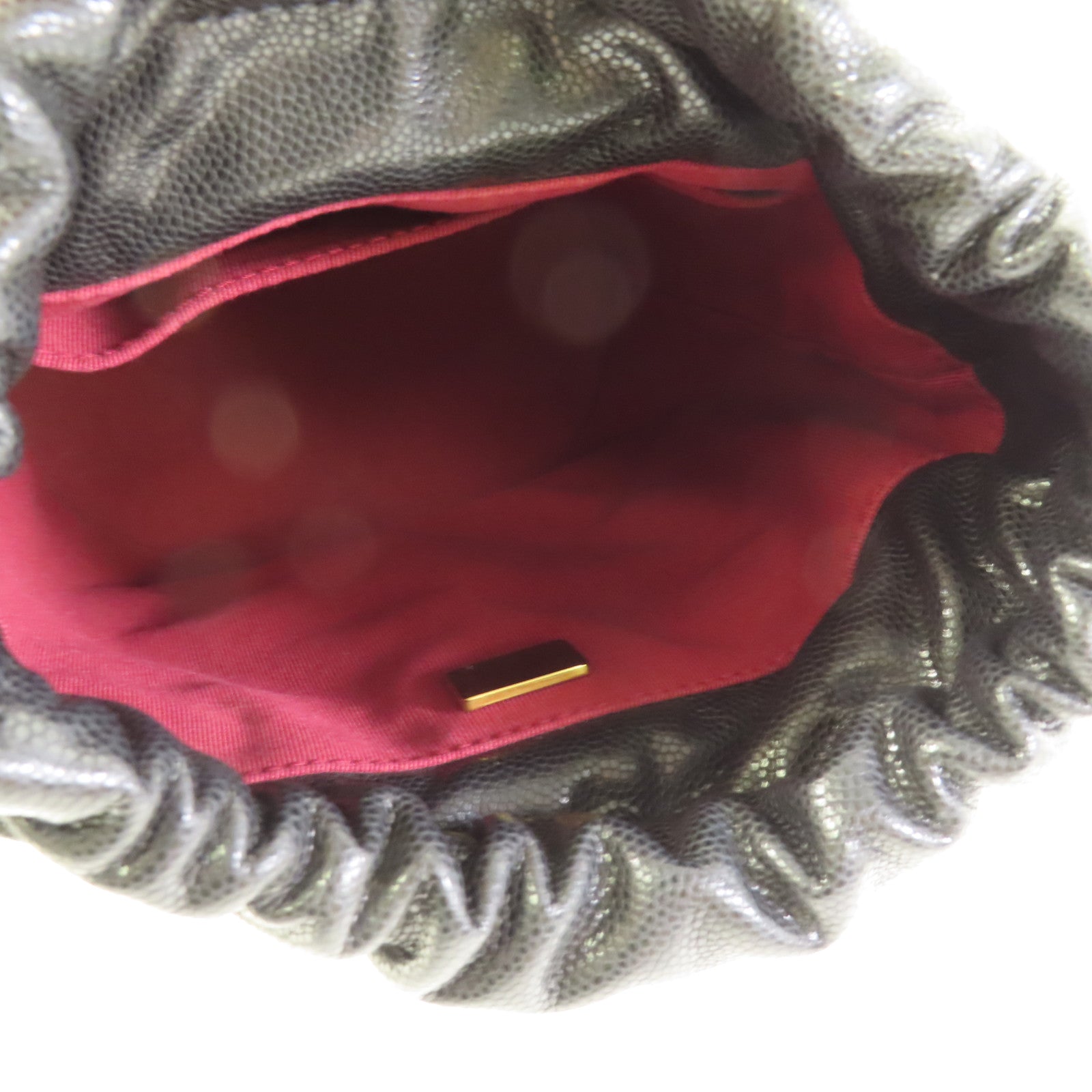 CHANEL 牛皮皮革Small Bucket Bag金扣肩背袋