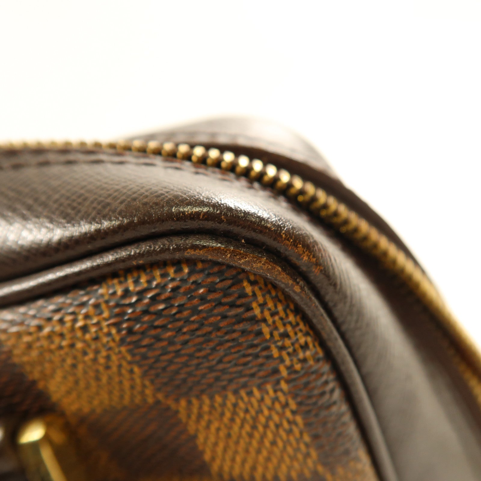 LOUIS VUITTON 【激減優惠】Damier Brera金扣手挽袋啡色