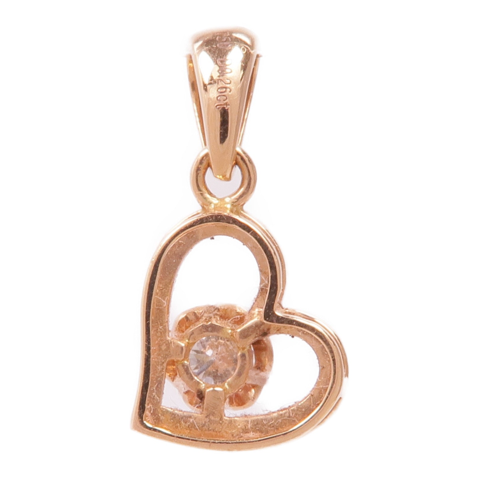 JEWELRY 【激減優惠】18K玫瑰金Diamond Pendant鑽石吊墜