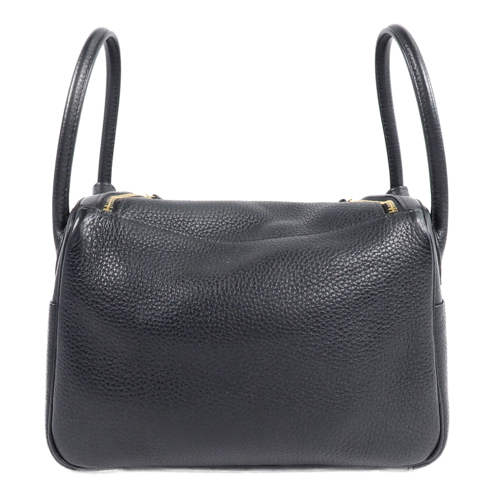 HERMES Clemence皮革Lindy 26手挽肩背兩用袋Noir