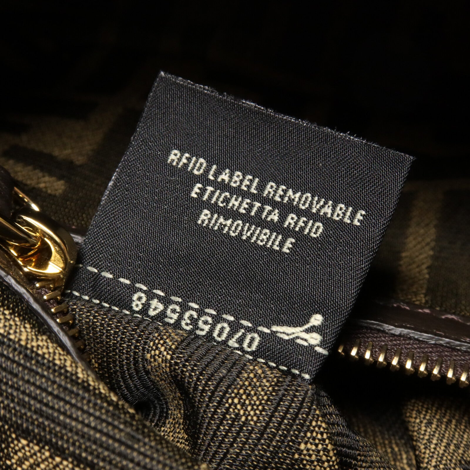 FENDI 帆布Baguette Bag手挽肩背兩用袋
