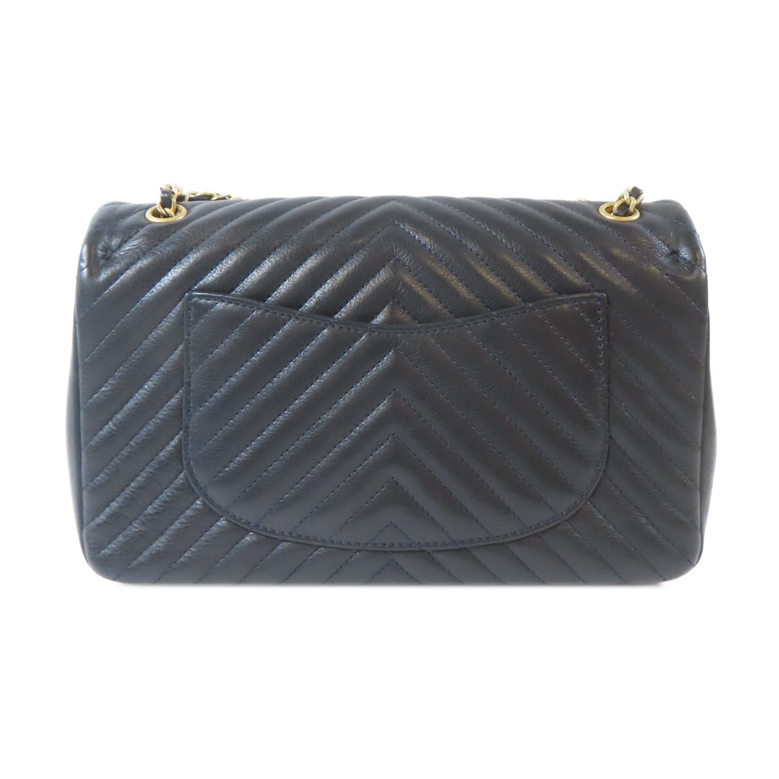CHANEL 【激減優惠】皮革Chain Shoulder Bag金扣鏈帶肩背袋黑色
