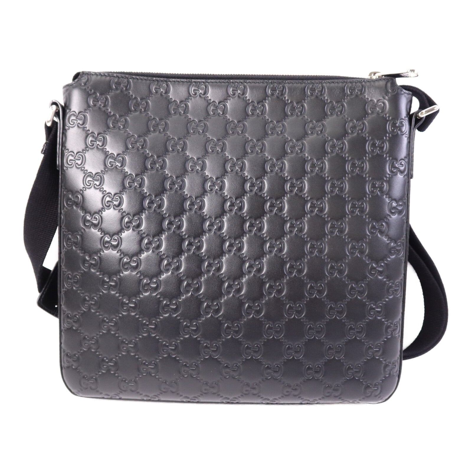 GUCCI 牛皮皮革Shoulder Bag銀扣肩背袋