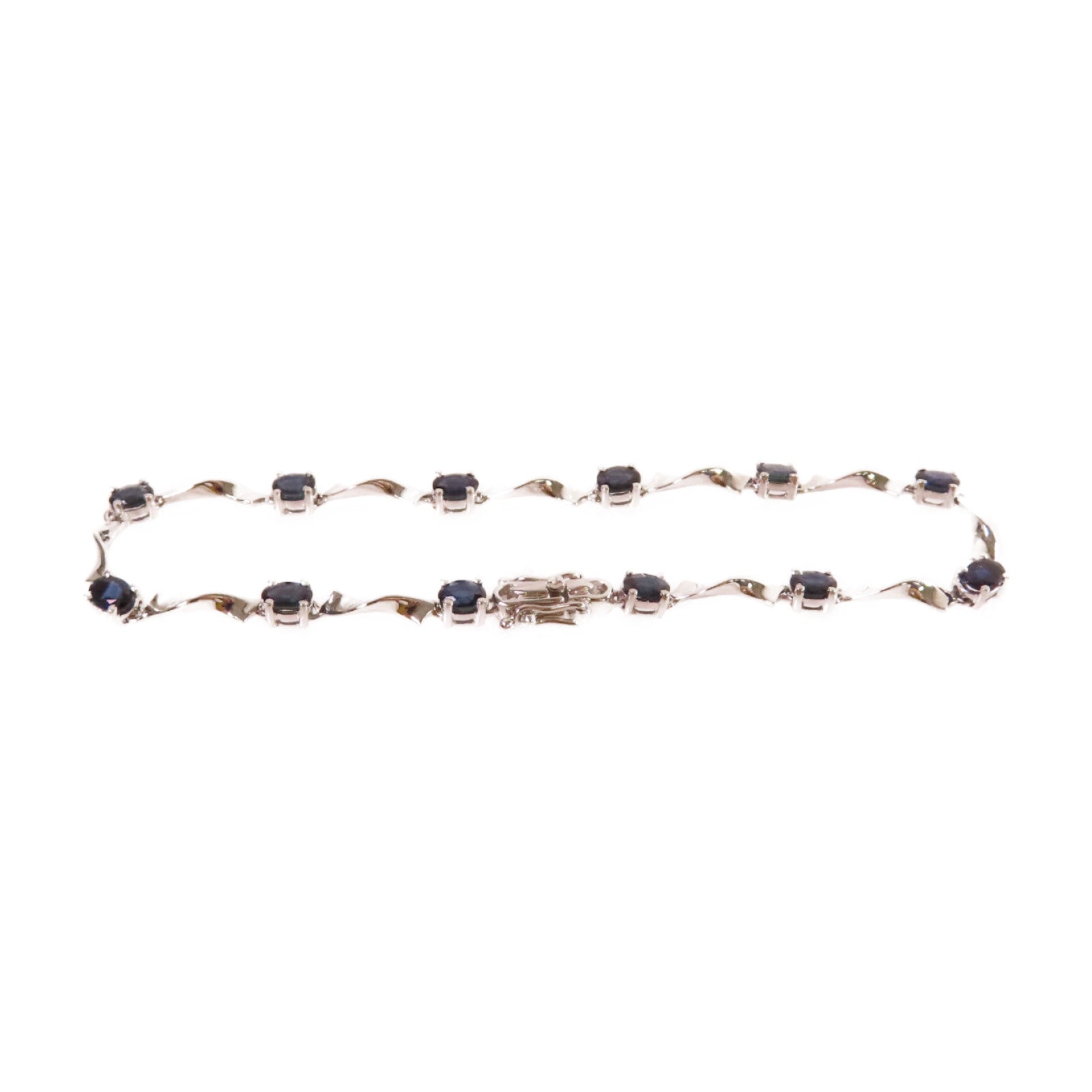JEWELRY 【激減優惠】18K白金/藍寶石Sapphire Bracelet手鏈