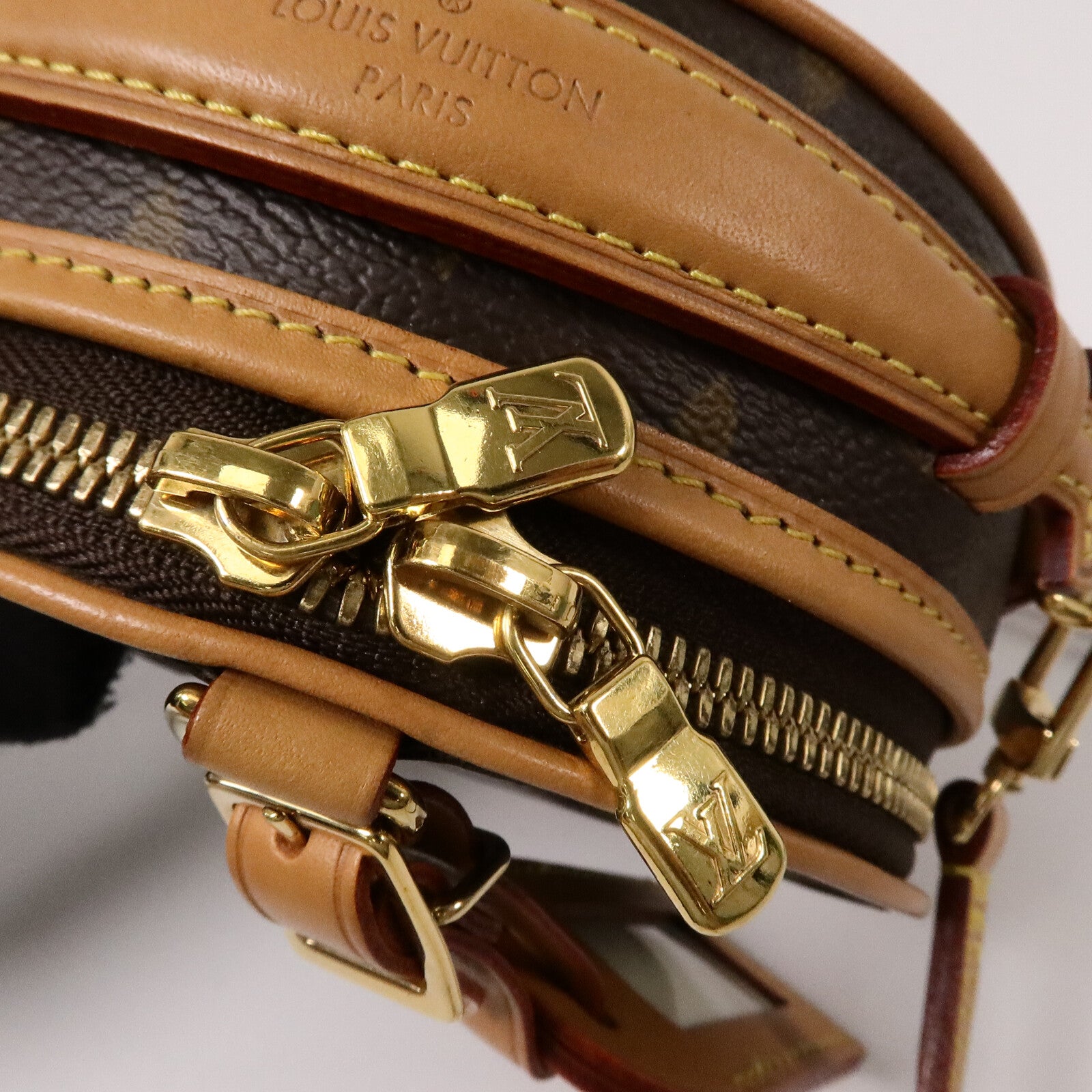 LOUIS VUITTON Monogram Mini Boite Chapeau金扣手挽肩背兩用袋