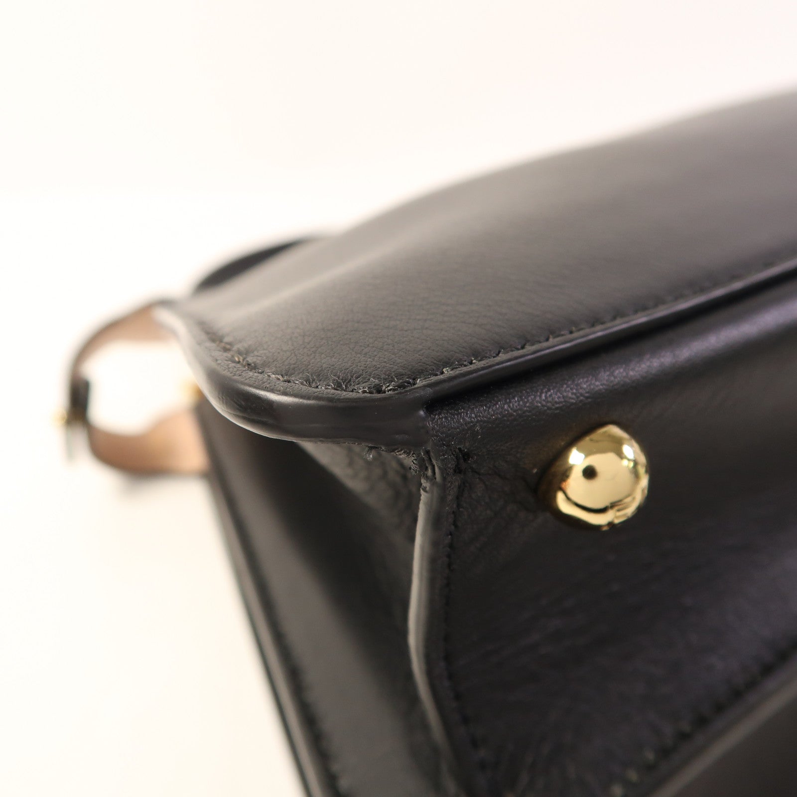 FENDI 牛皮皮革Peekaboo I See U Medium金扣手挽肩背兩用袋