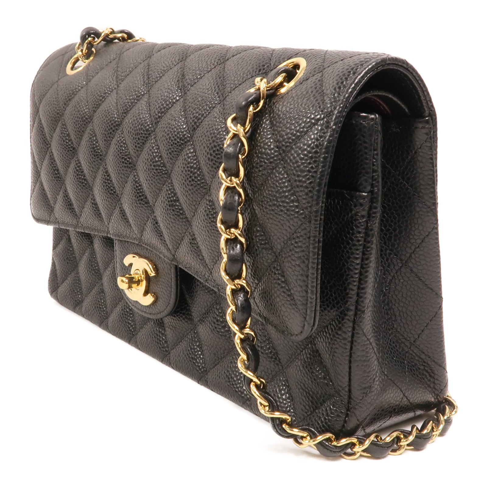 CHANEL 牛皮皮革Classic 25金扣鏈帶肩背袋