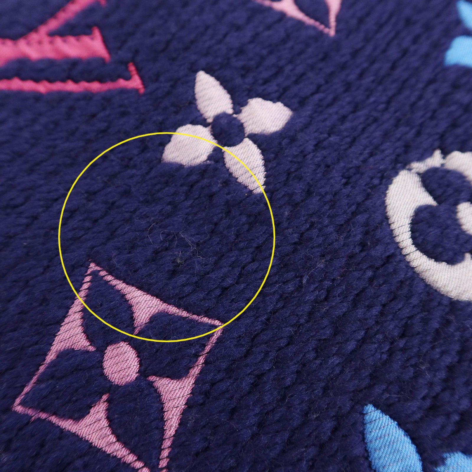 LOUIS VUITTON 羊毛/絲質Echarpe Logomania Rainbow Scarf圍巾