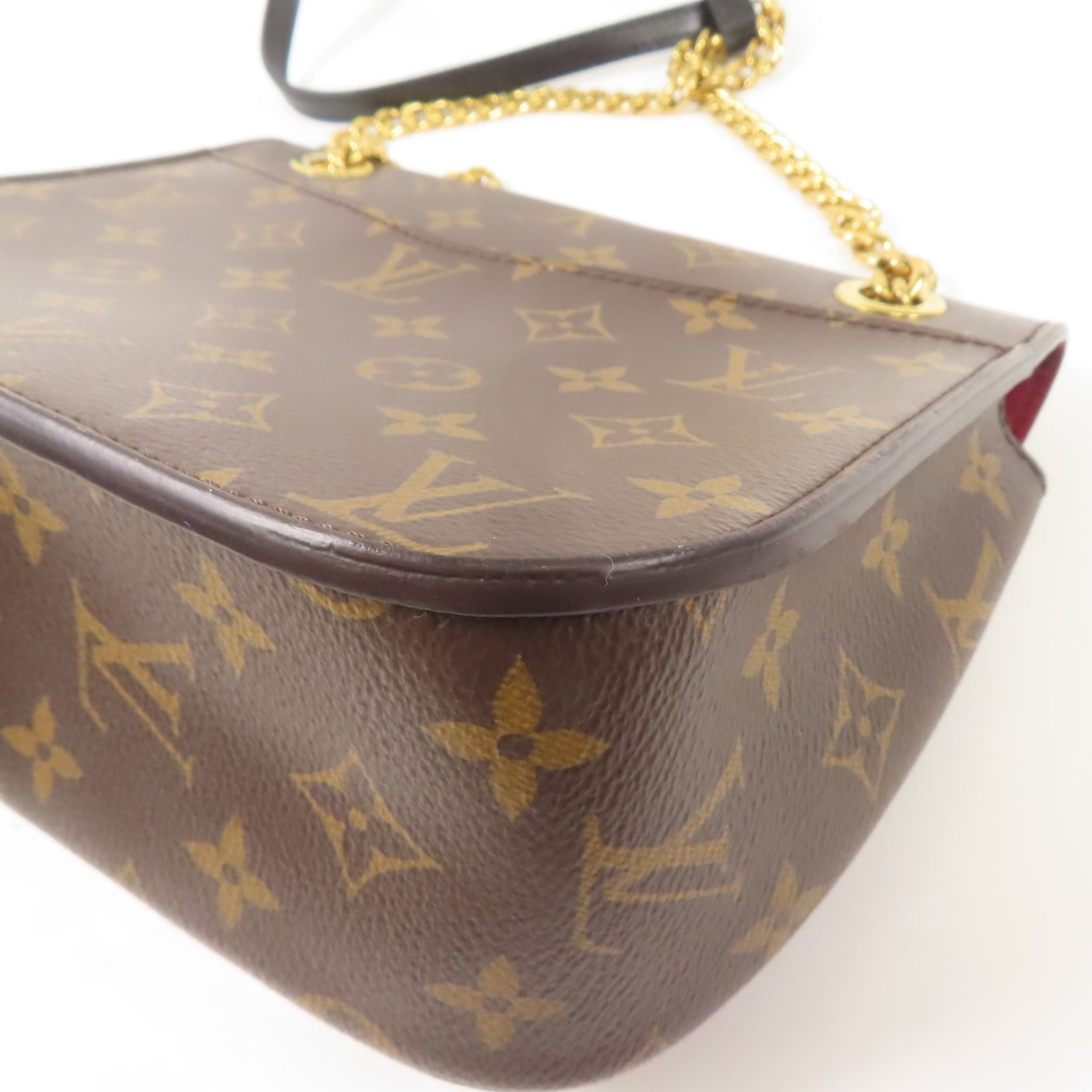 LOUIS VUITTON Monogram Passy金扣肩背袋棕色
